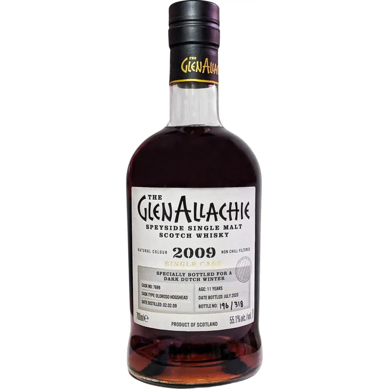 Glenallachie 11 Years Old 2009 Single Cask Cask Nr.7699