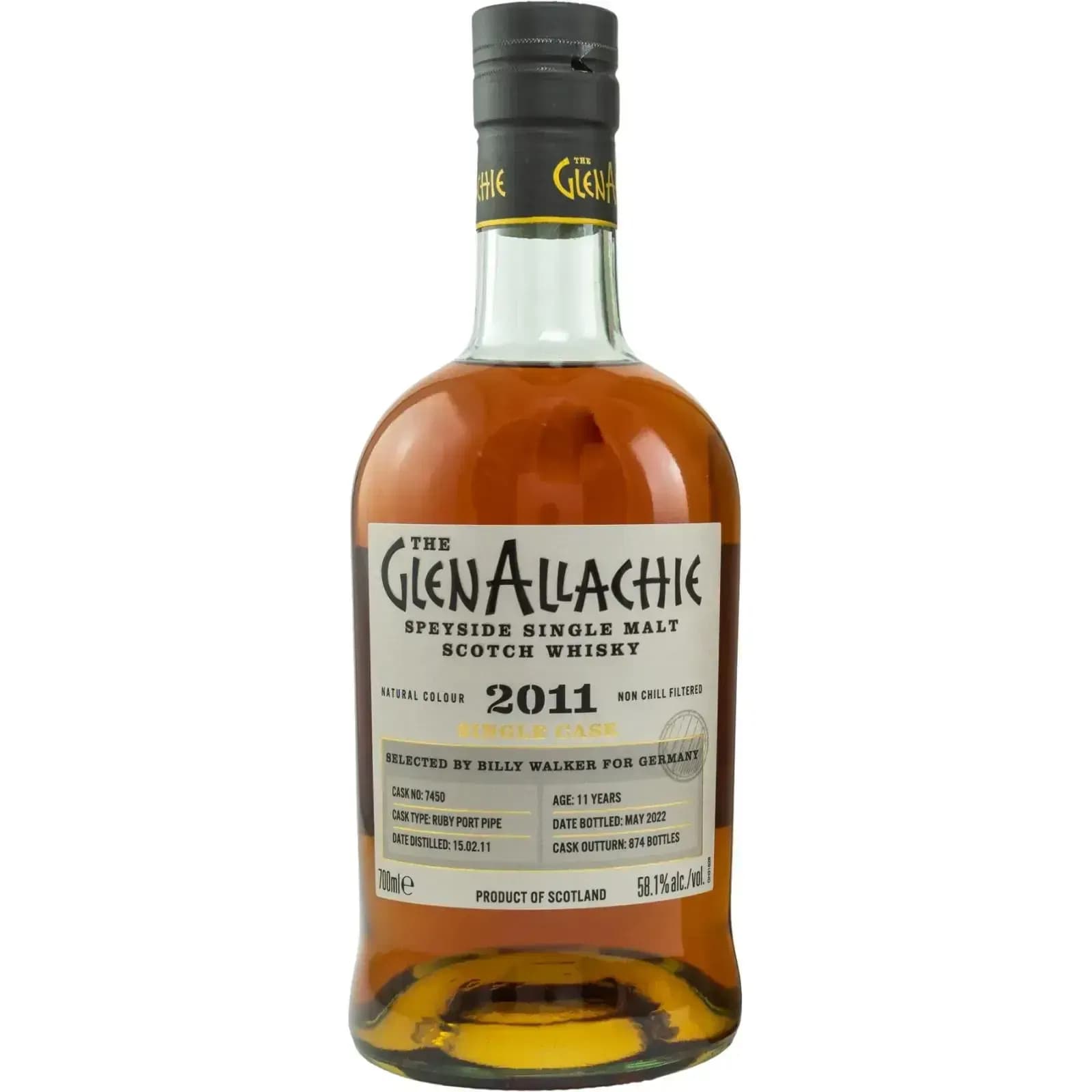 Glenallachie 11 Years Old 2011 Single Cask Cask Nr.7450