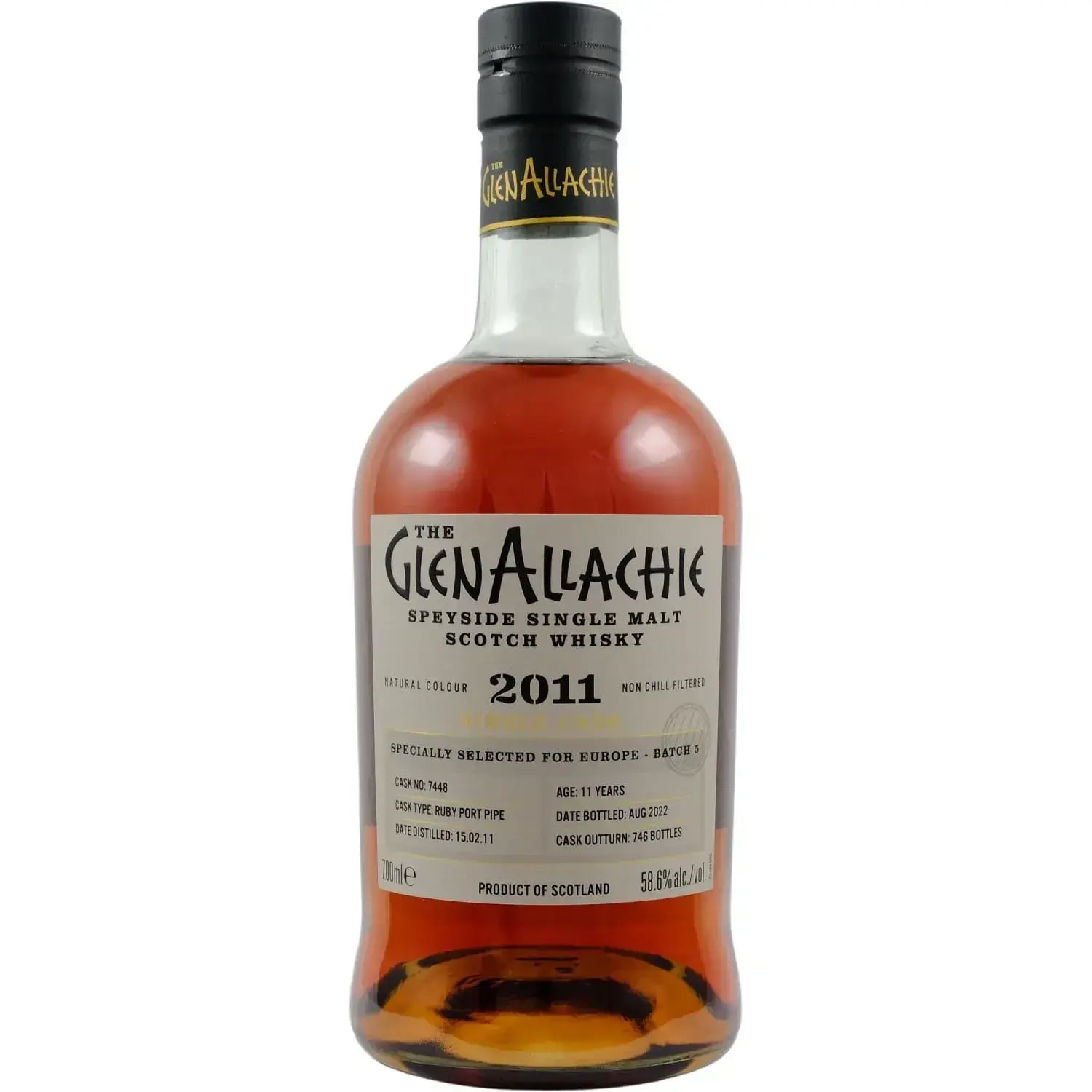 Glenallachie 11 Years Old 2011 Single Cask For Europe - Batch 5 Cask Nr.7448