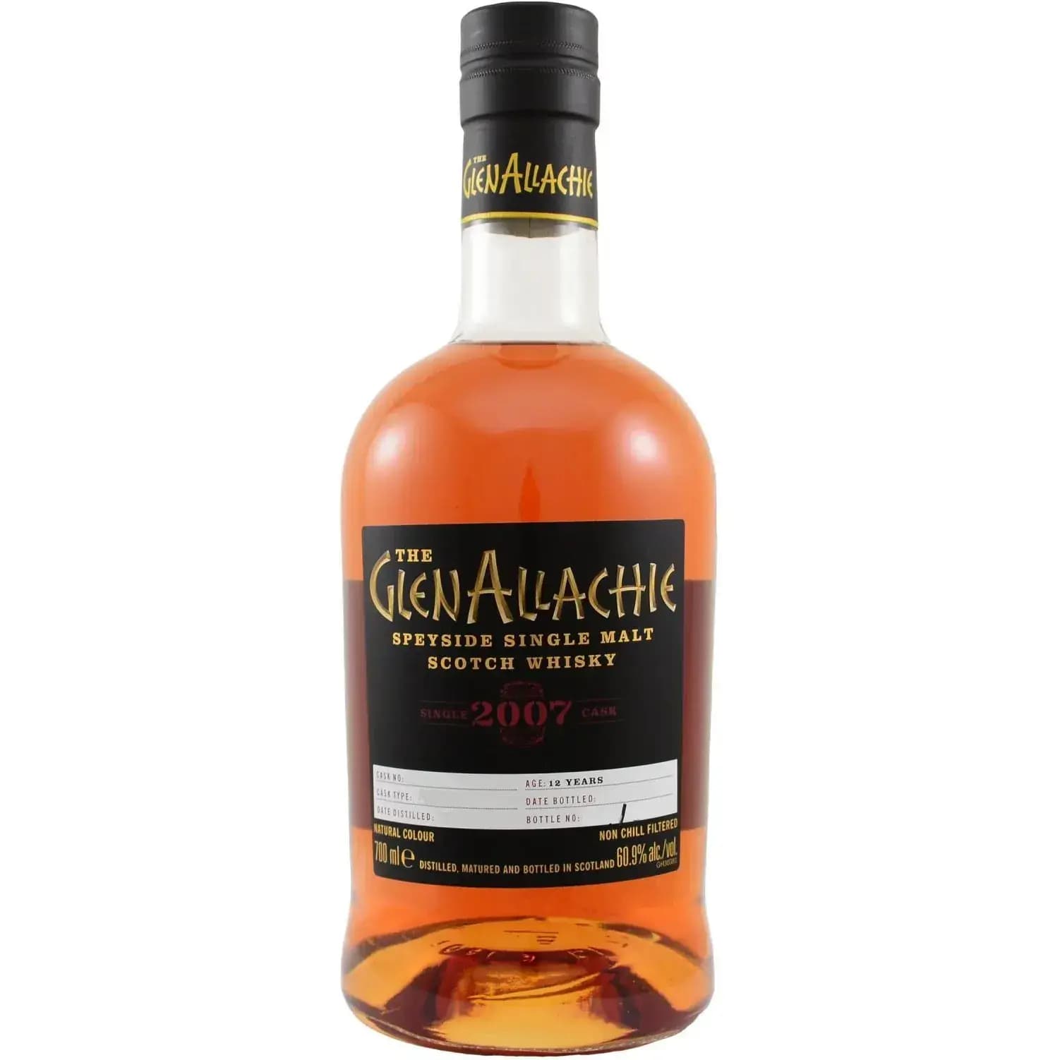 Glenallachie 12 Years Old 2007 Single Cask Cask Nr.3783