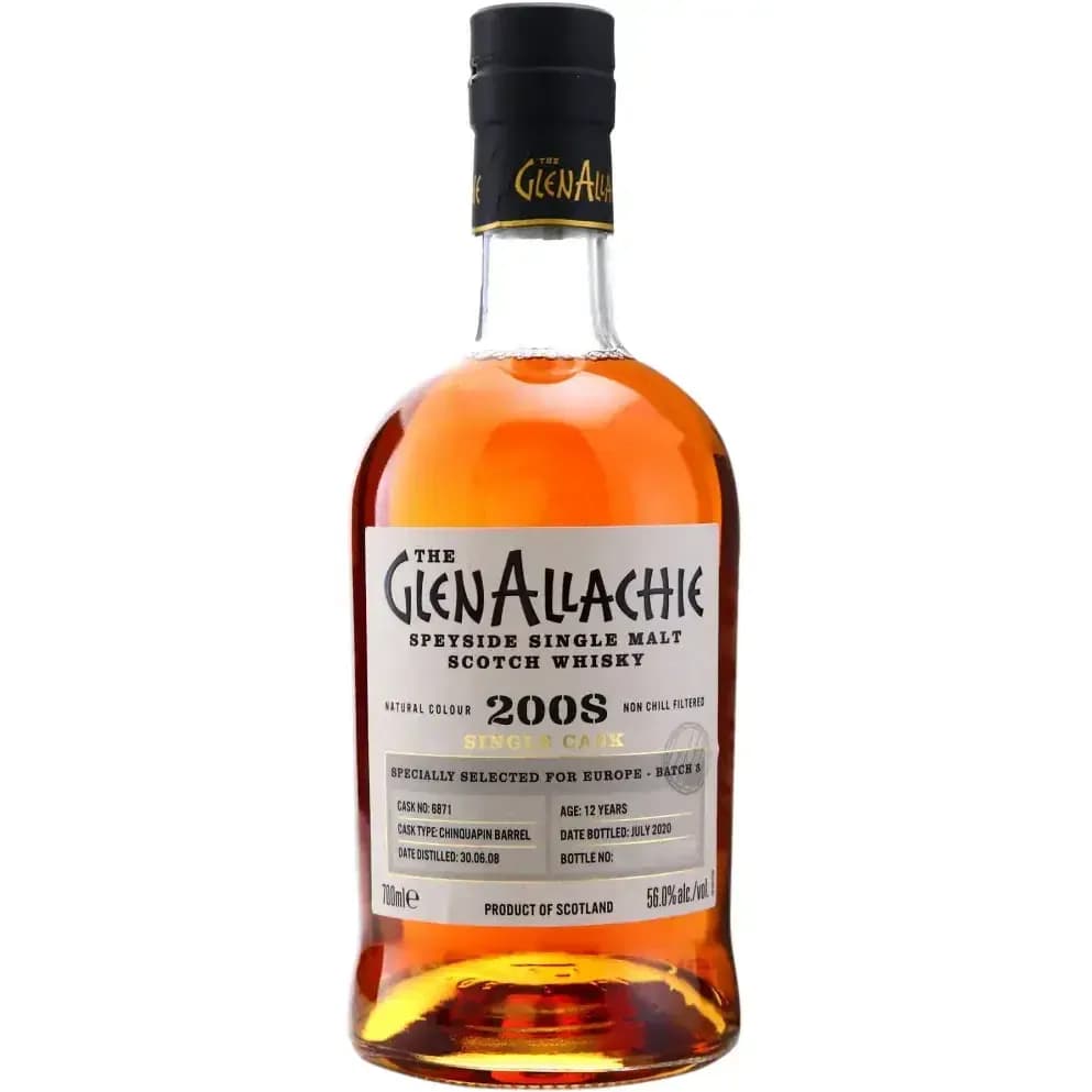 Glenallachie 12 Years Old 2008 Single Cask Cask Nr.6871