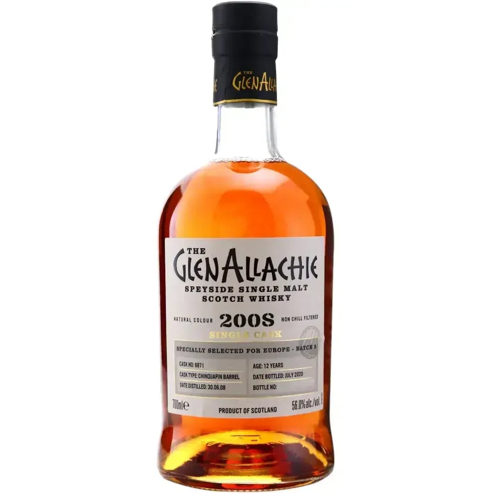Glenallachie 12 Years Old 2008 Single Cask Cask Nr.6871