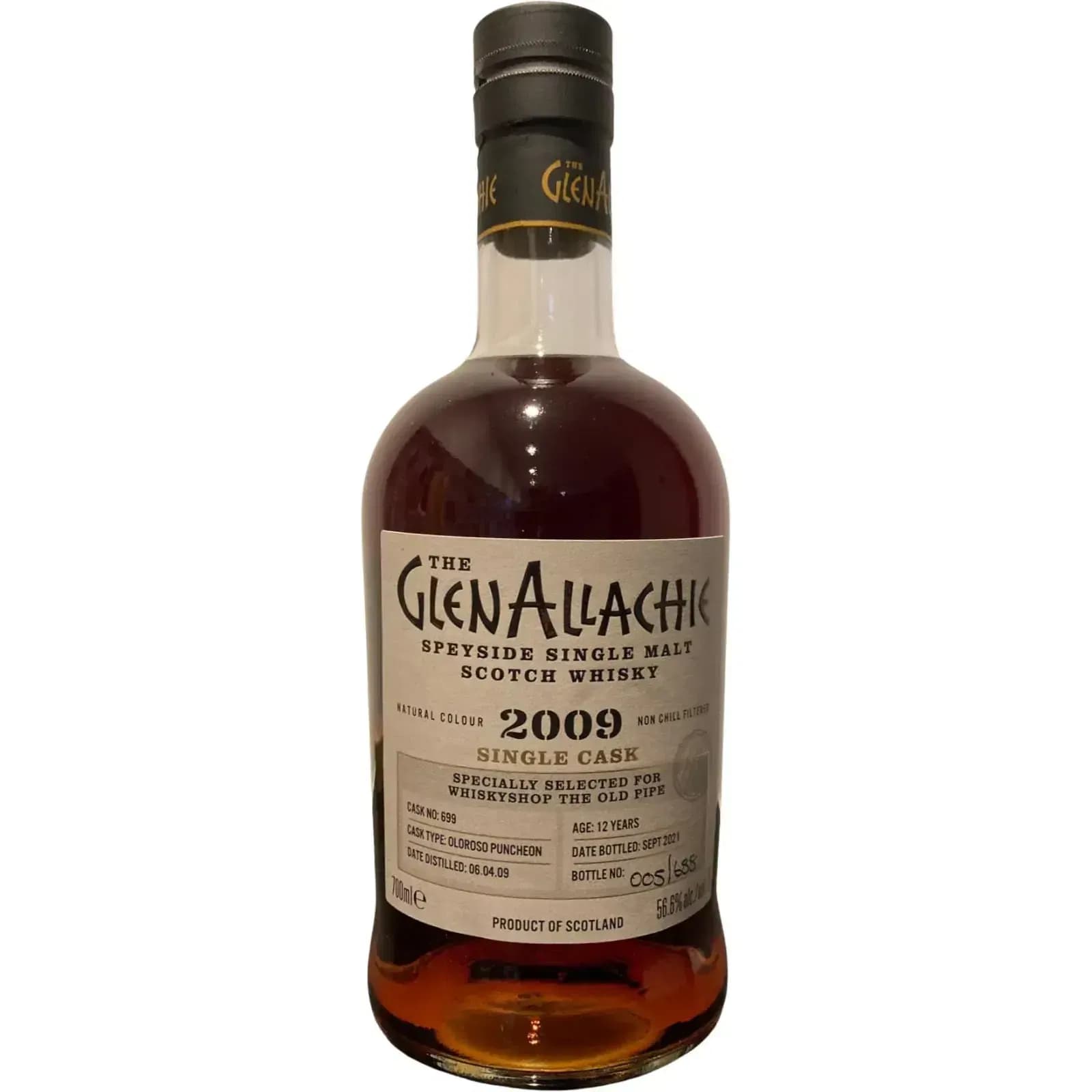 Glenallachie 12 Years Old 2009 Single Cask Cask Nr.699