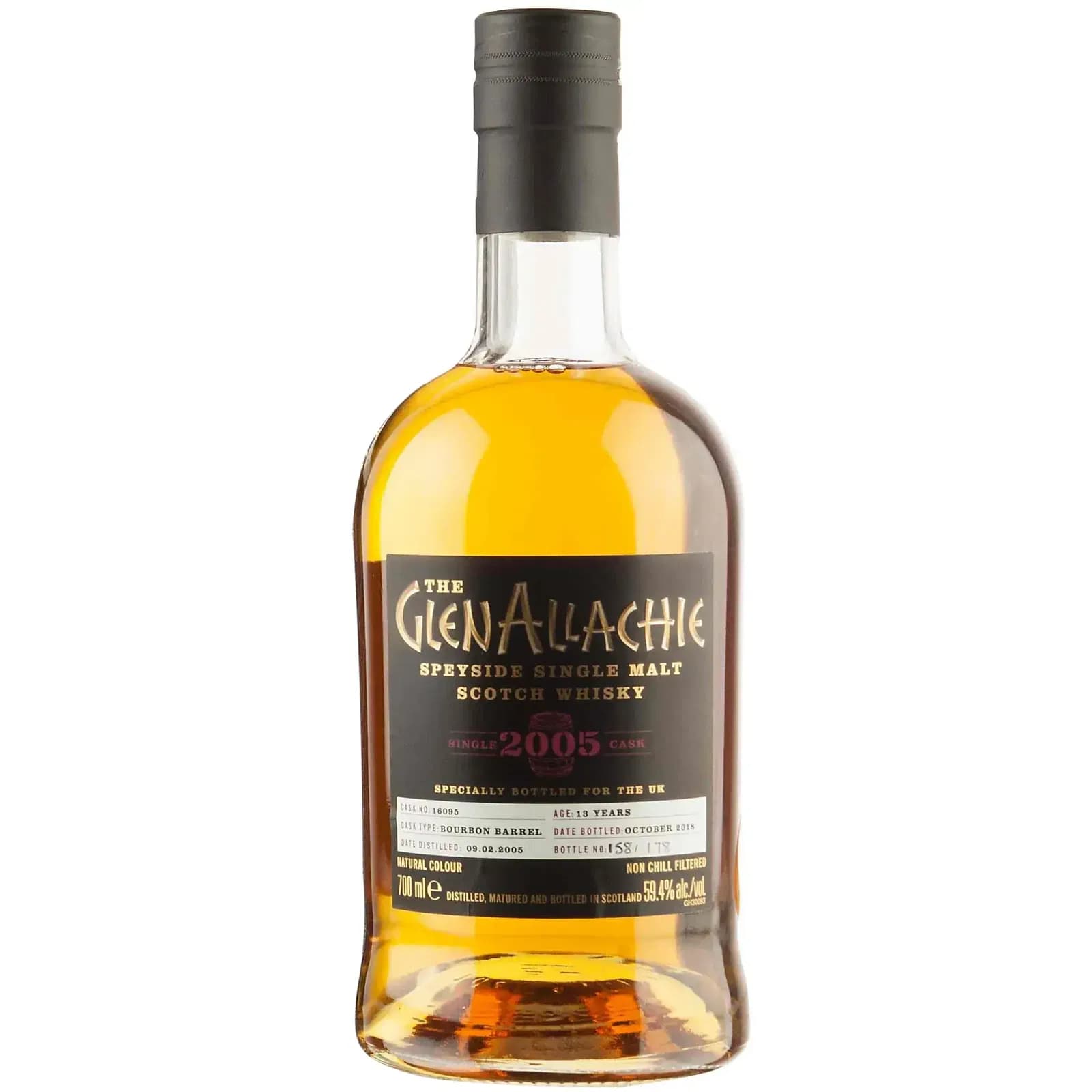 Glenallachie 13 Years Old 2005 Single Cask For Uk - Batch 1 Cask Nr.16095