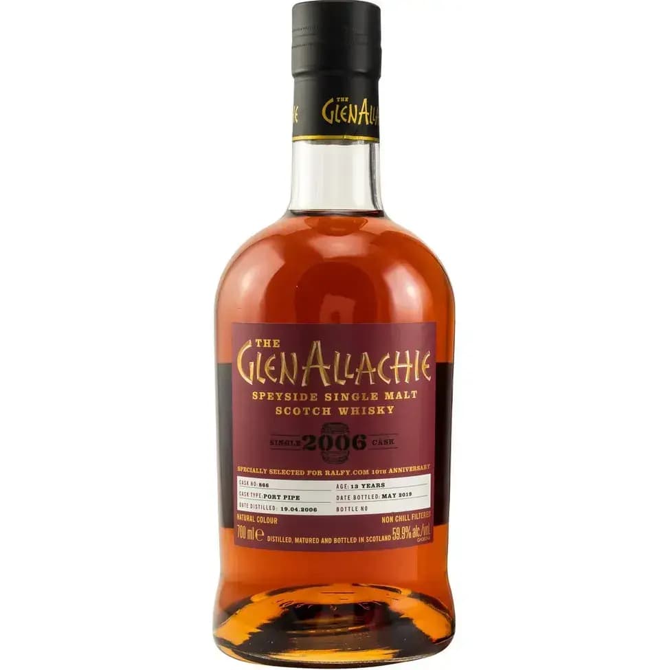 Glenallachie 13 Years Old 2006 Ralfy.Com 10Th Anniversary Cask Nr.866