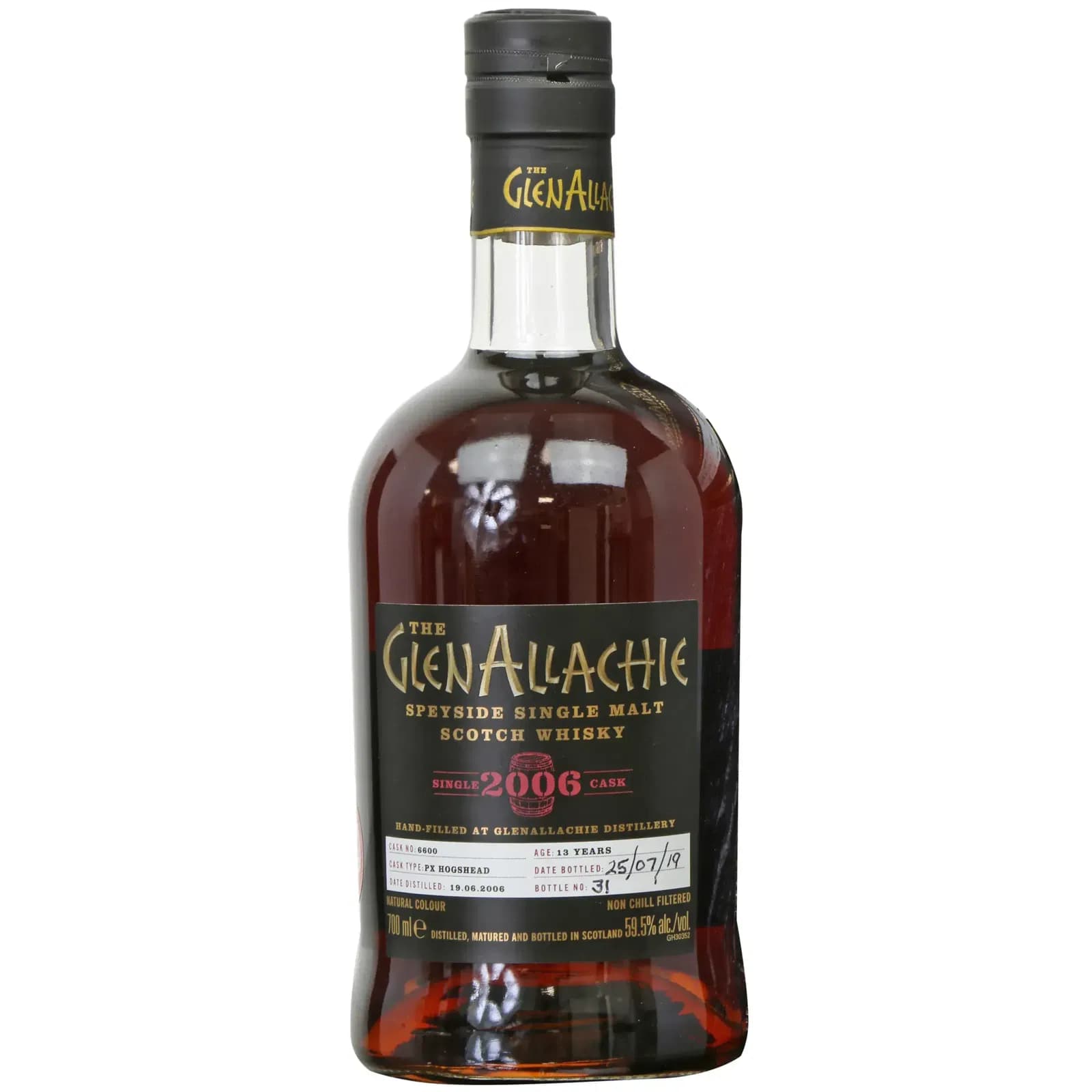Glenallachie 13 Years Old 2006 Single Cask Cask Nr.6600