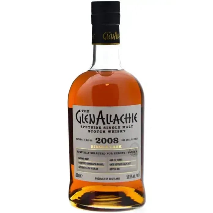 Glenallachie 13 Years Old 2008 Single Cask For Europe - Batch 4 Cask Nr.6897