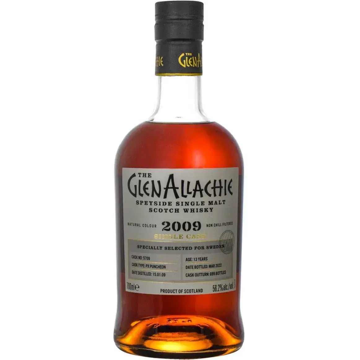 Glenallachie 13 Years Old 2009 Single Cask Cask Nr.5709