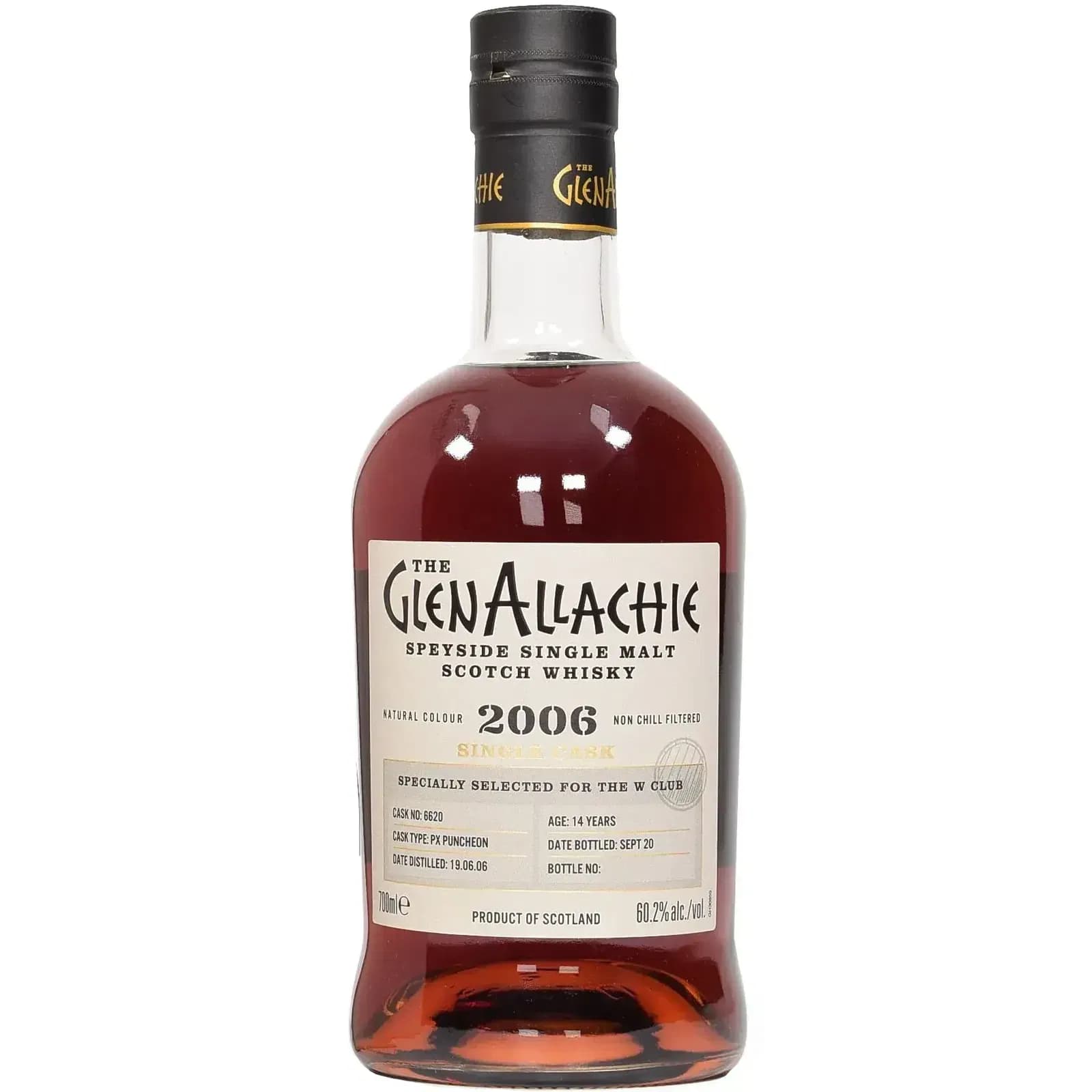 Glenallachie 14 Years Old 2006 Single Cask Cask Nr.6620