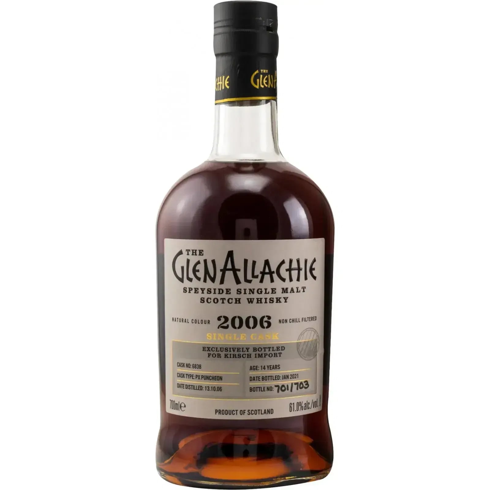 Glenallachie 14 Years Old 2006 Single Cask Cask Nr.6838