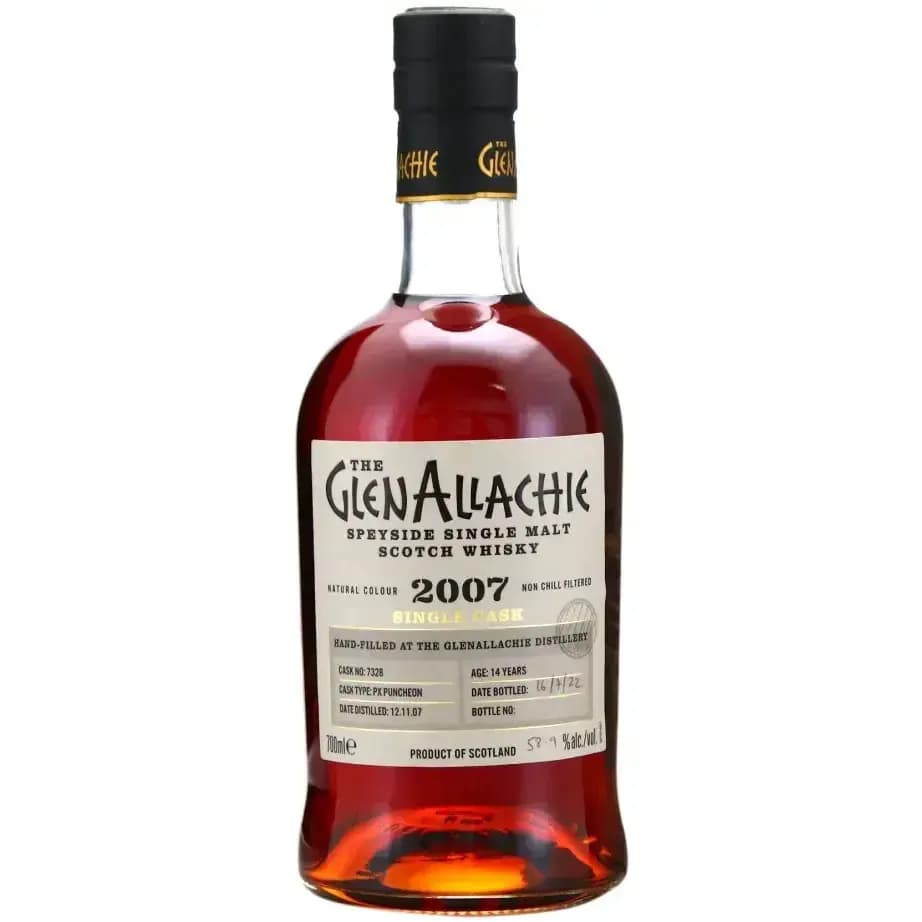 Glenallachie 14 Years Old 2007 Single Cask - Hand Filled Cask Nr.7328