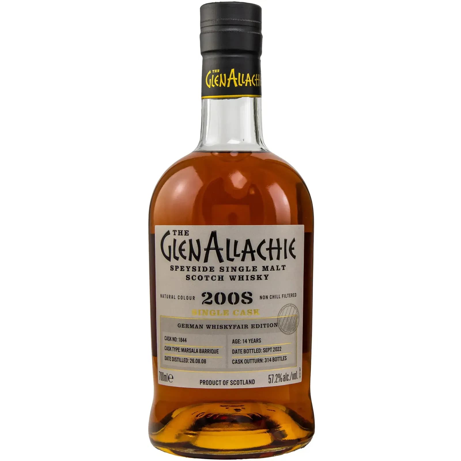 Glenallachie 14 Years Old 2008 Single Cask Cask Nr.1844