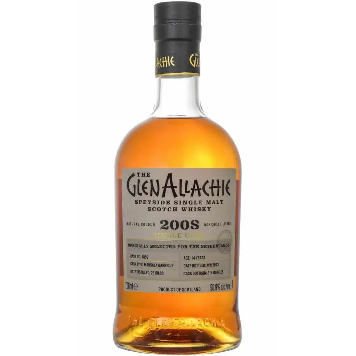 Glenallachie 14 Years Old 2008 Single Cask Cask Nr.1852