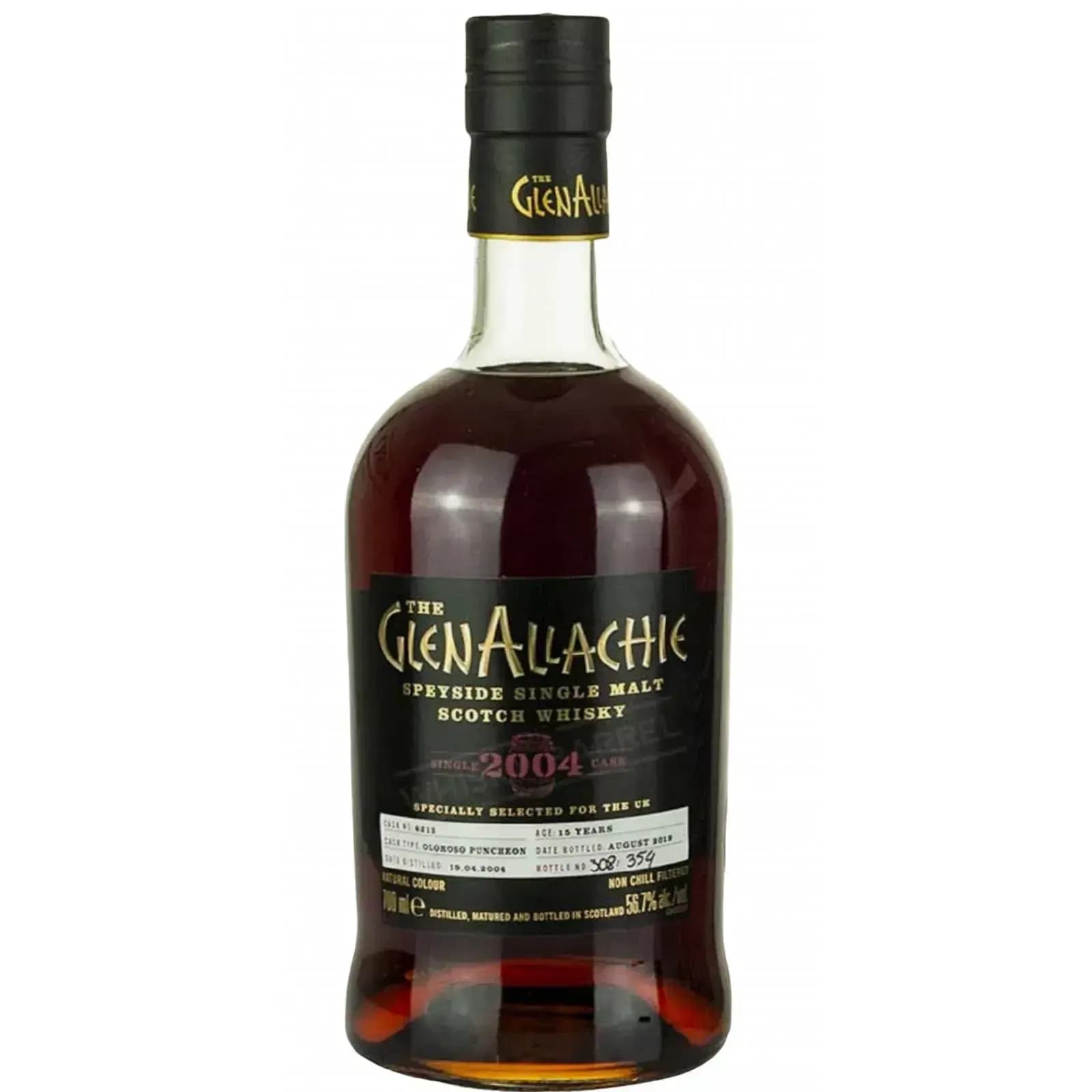 Glenallachie 15 Years Old 2004 Single Cask For Uk - Batch 2 Cask Nr.6213