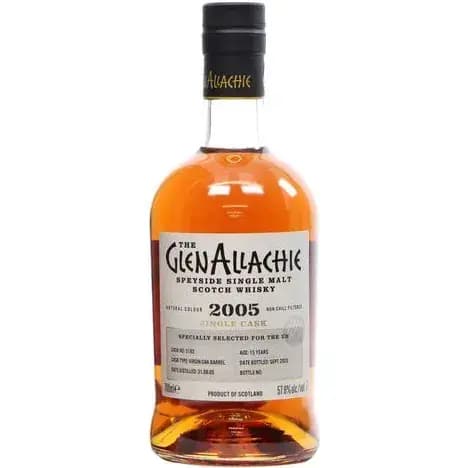 Glenallachie 15 Years Old 2005 Single Cask Cask Nr.5182