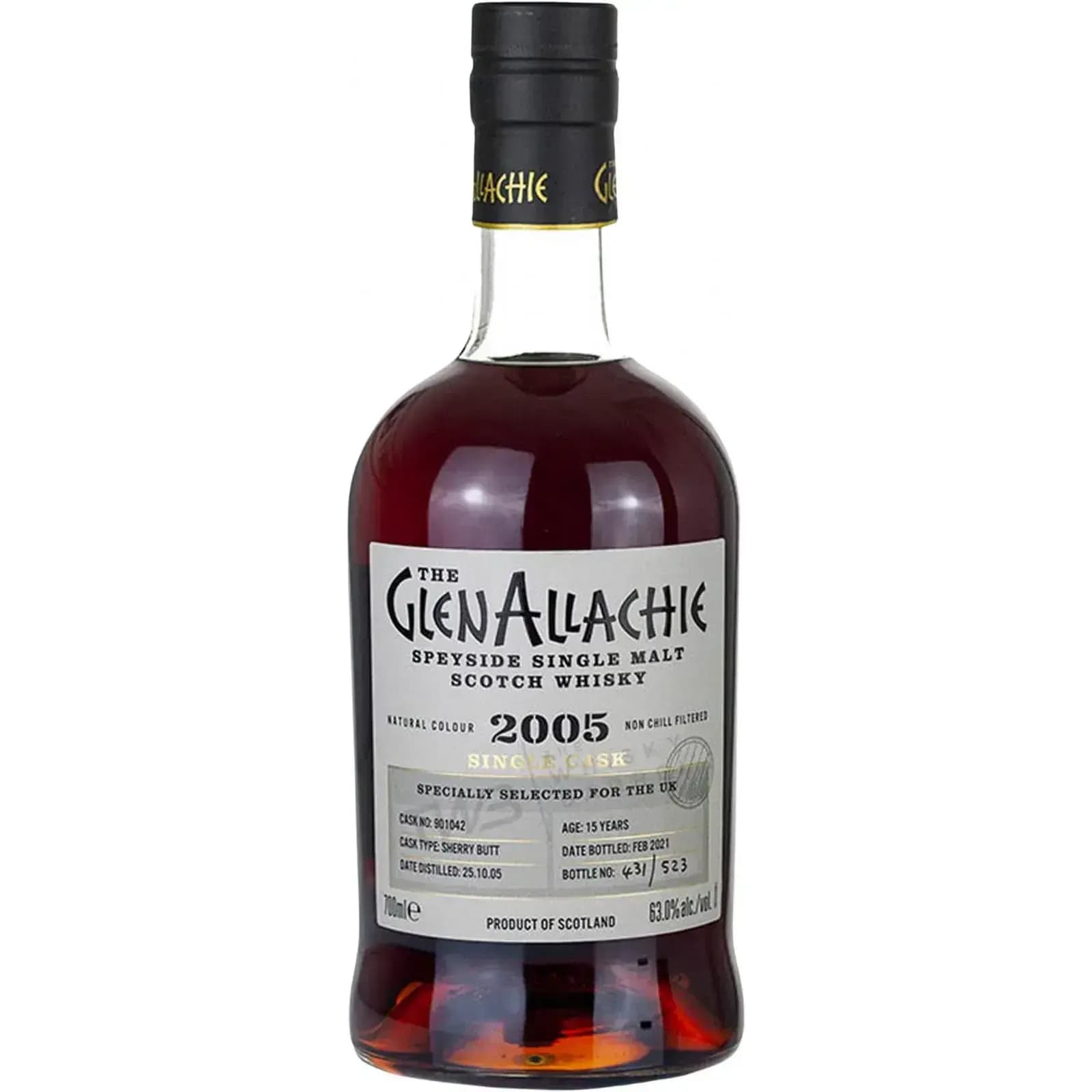 Glenallachie 15 Years Old 2005 Single Cask Cask Nr.901042