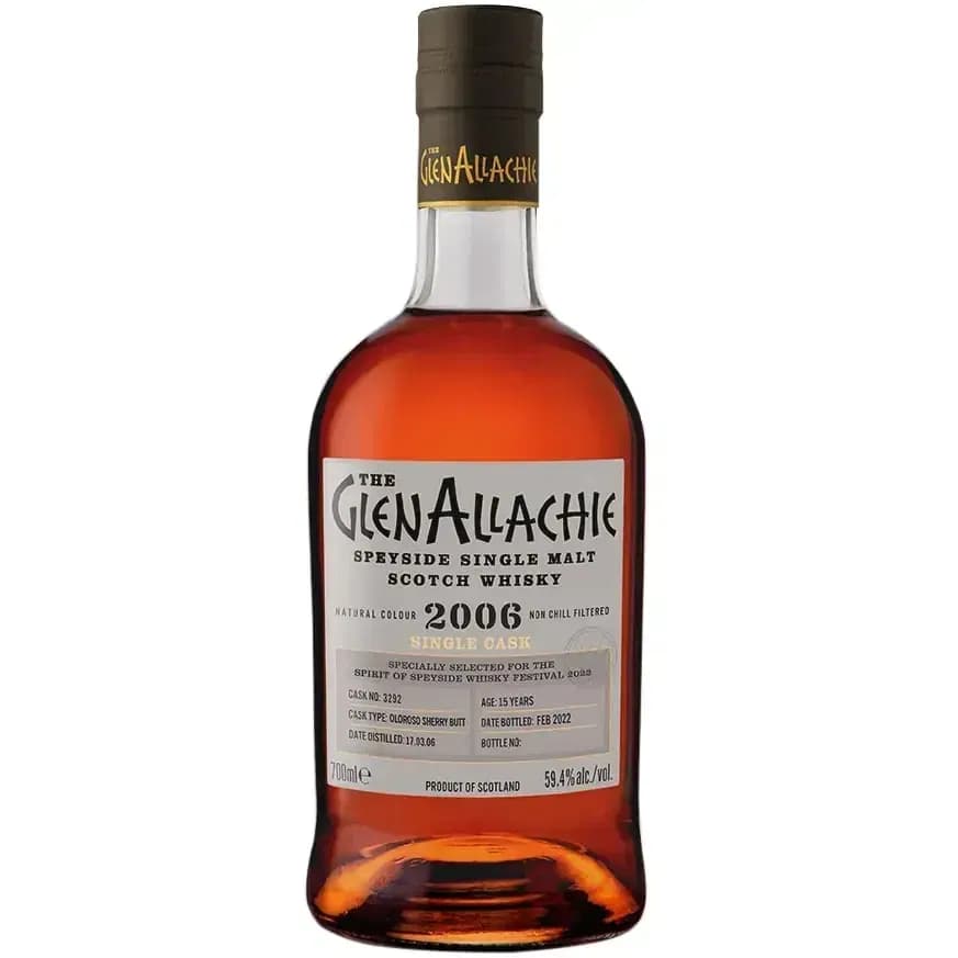 Glenallachie 15 Years Old 2006 Single Cask Cask Nr.3292