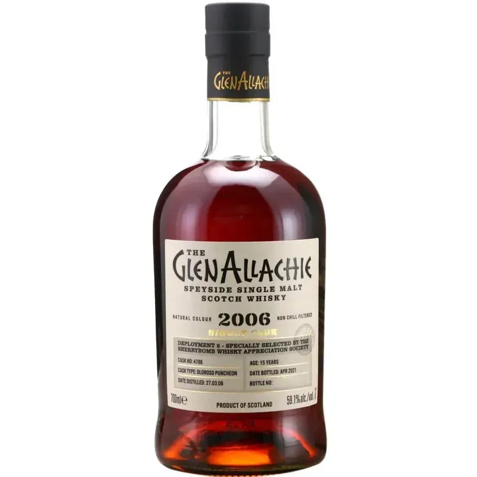 Glenallachie 15 Years Old 2006 Single Cask Cask Nr.4786