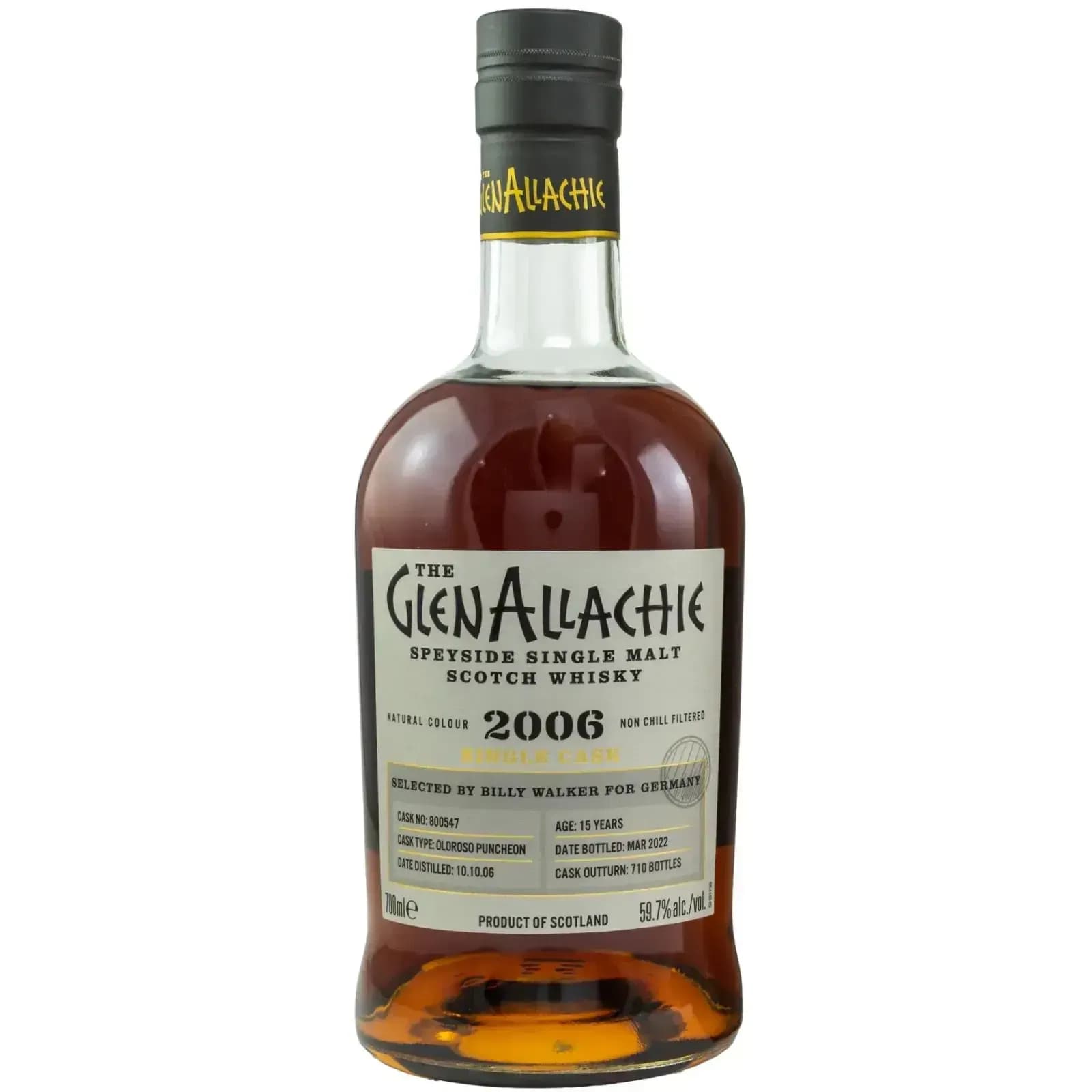 Glenallachie 15 Years Old 2006 Single Cask Cask Nr.800547