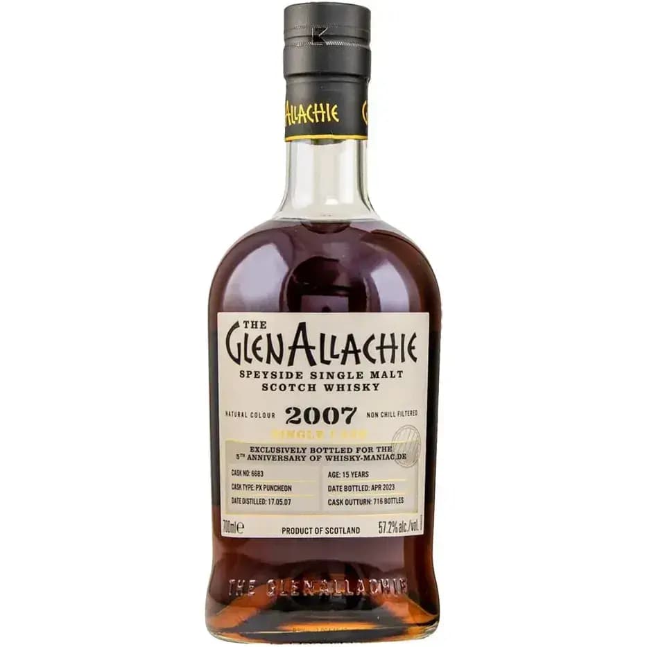 Glenallachie 15 Years Old 2007 Single Cask Cask Nr.6683