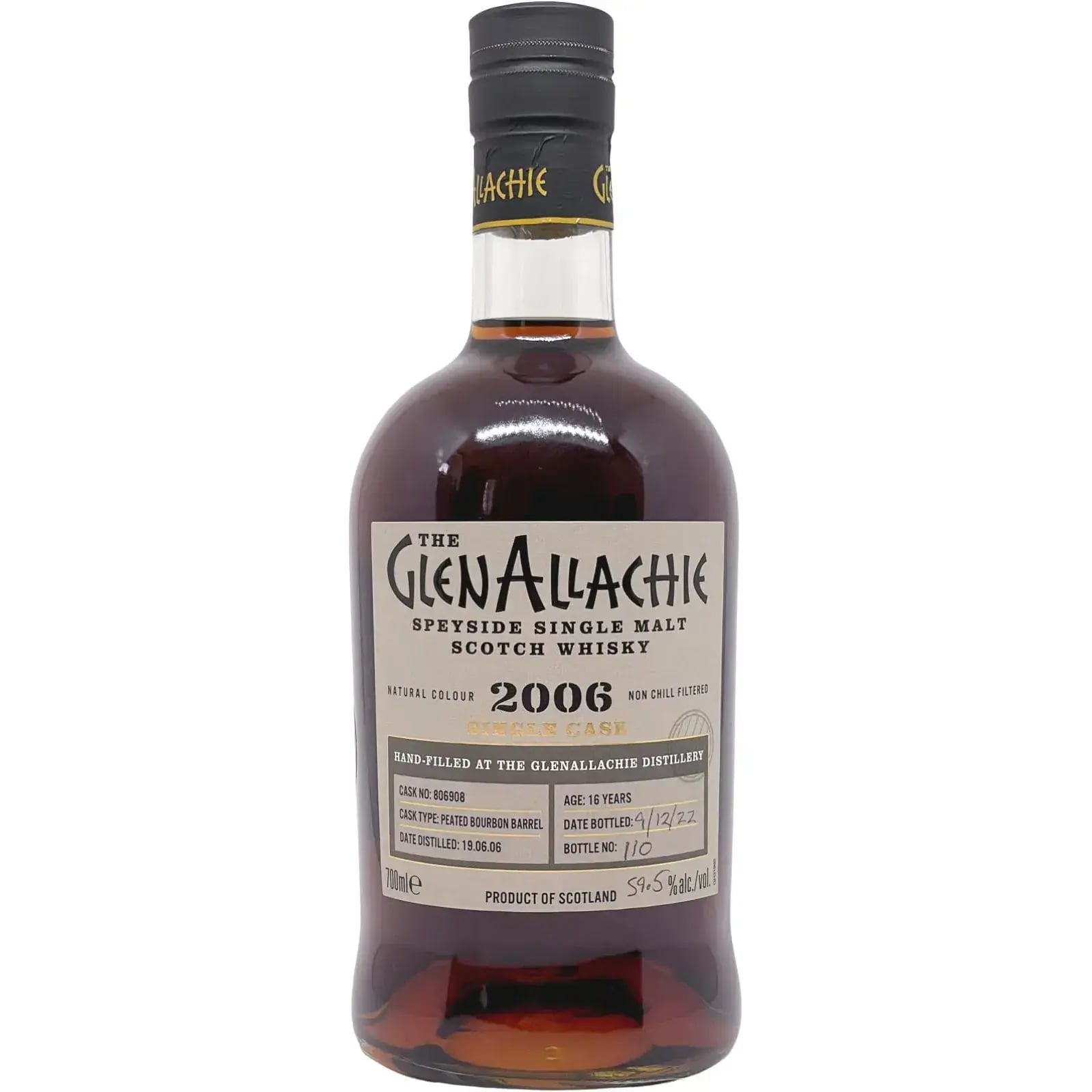 Glenallachie 16 Years Old 2006 Handfilled At The Distillery Cask Nr.806908