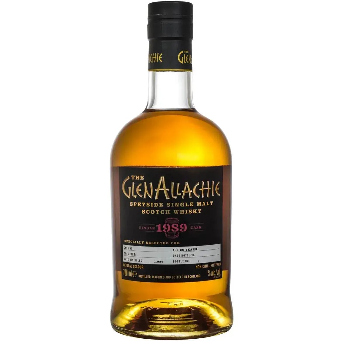 Glenallachie 28 Years Old 1989 Single Cask Cask Nr.100917