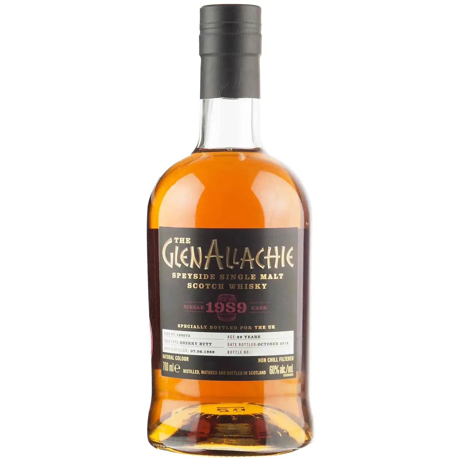 Glenallachie 29 Years Old 1989 Single Cask For Uk - Batch 1 Cask Nr.100073