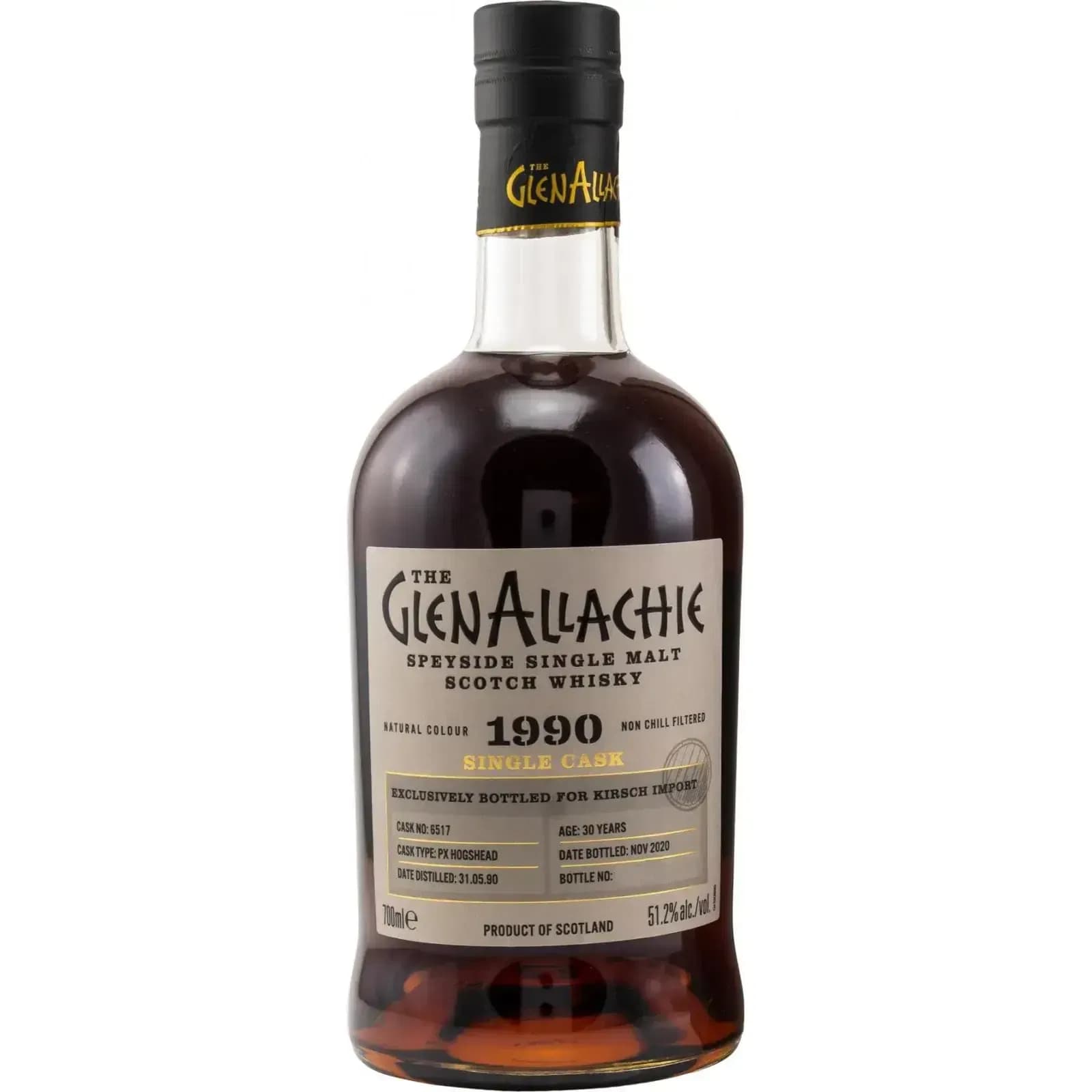 Glenallachie 30 Years Old 1990 Cask Nr.6517