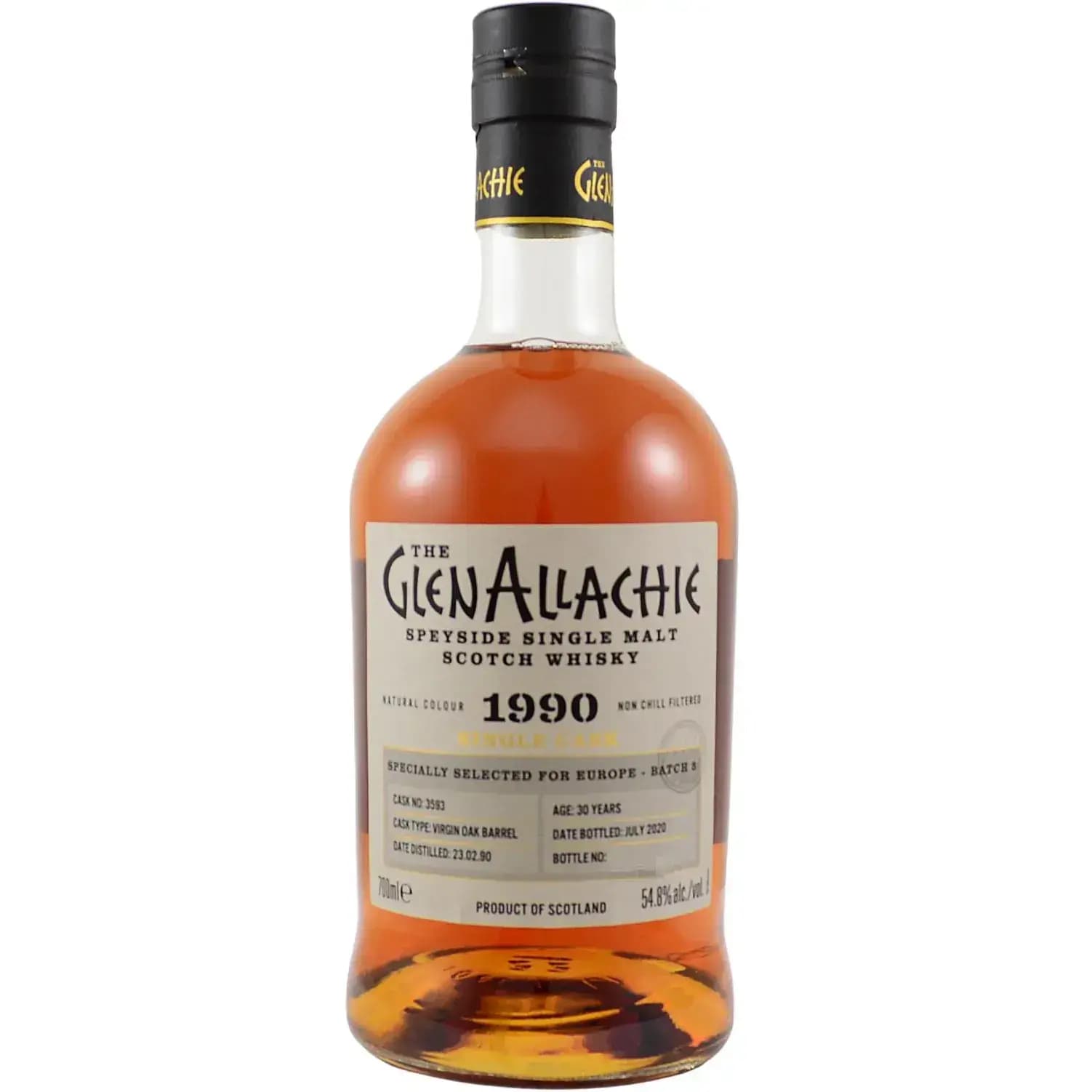 Glenallachie 30 Years Old 1990 Single Cask Cask Nr.3593