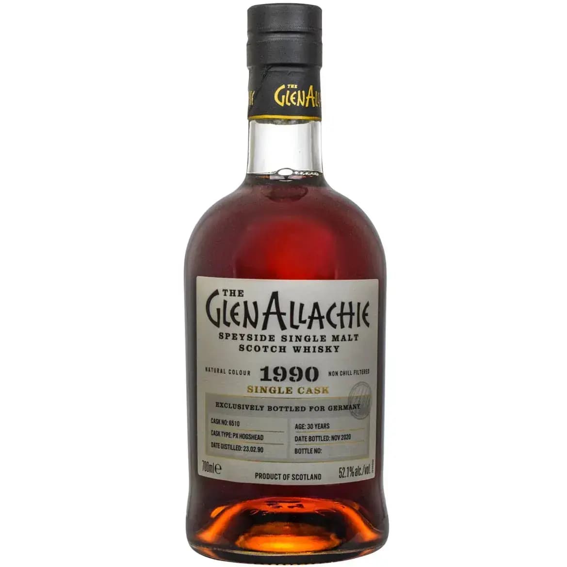 Glenallachie 30 Years Old 1990 Single Cask Cask Nr.6510
