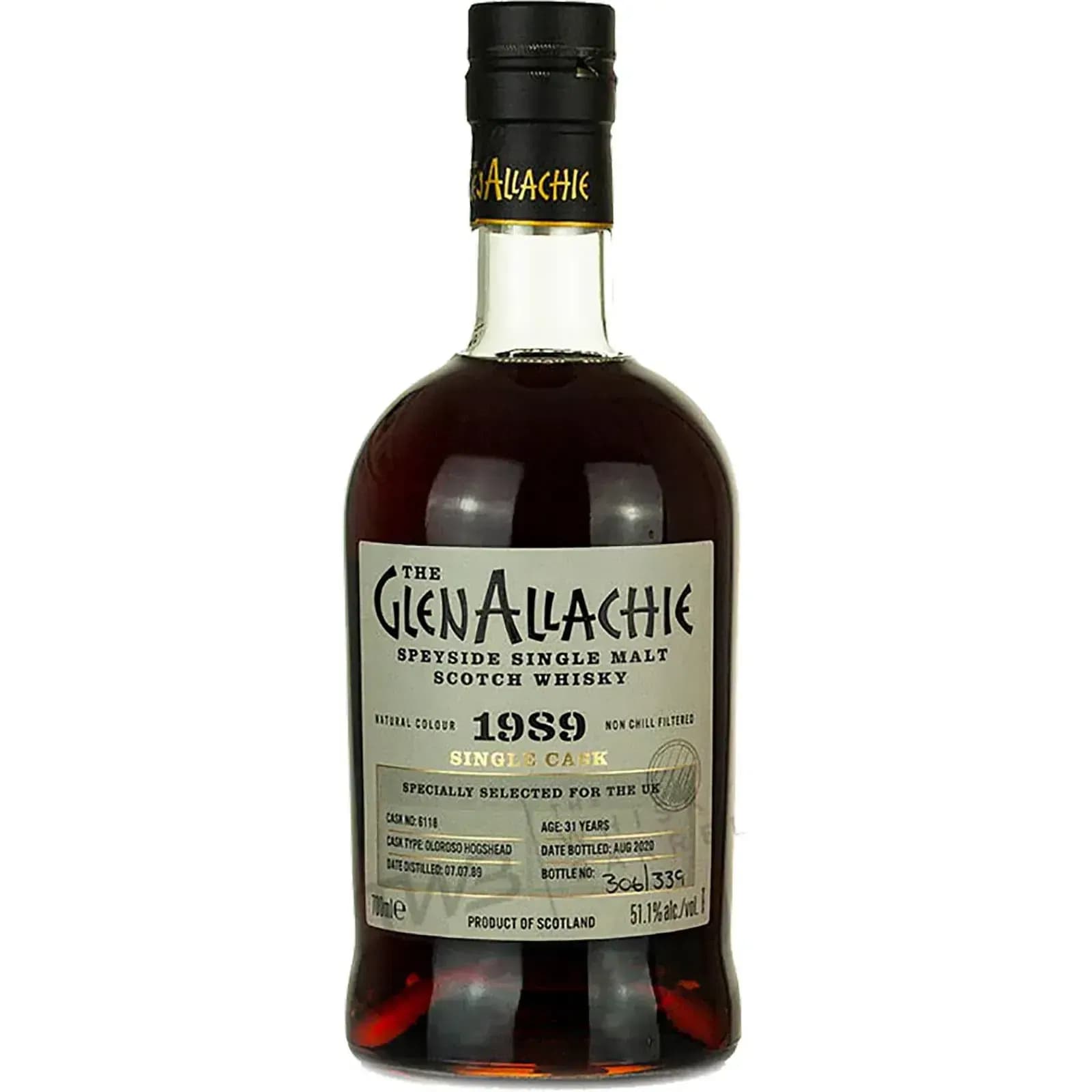 Glenallachie 31 Years Old 1989 Single Cask Cask Nr.6118