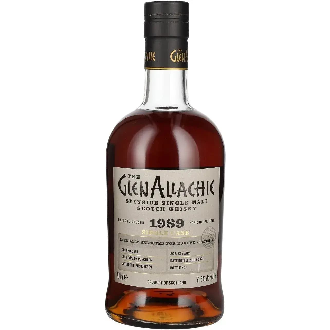 Glenallachie 32 Years Old 1989 Single Cask For Europe - Batch 4 Cask Nr.5585