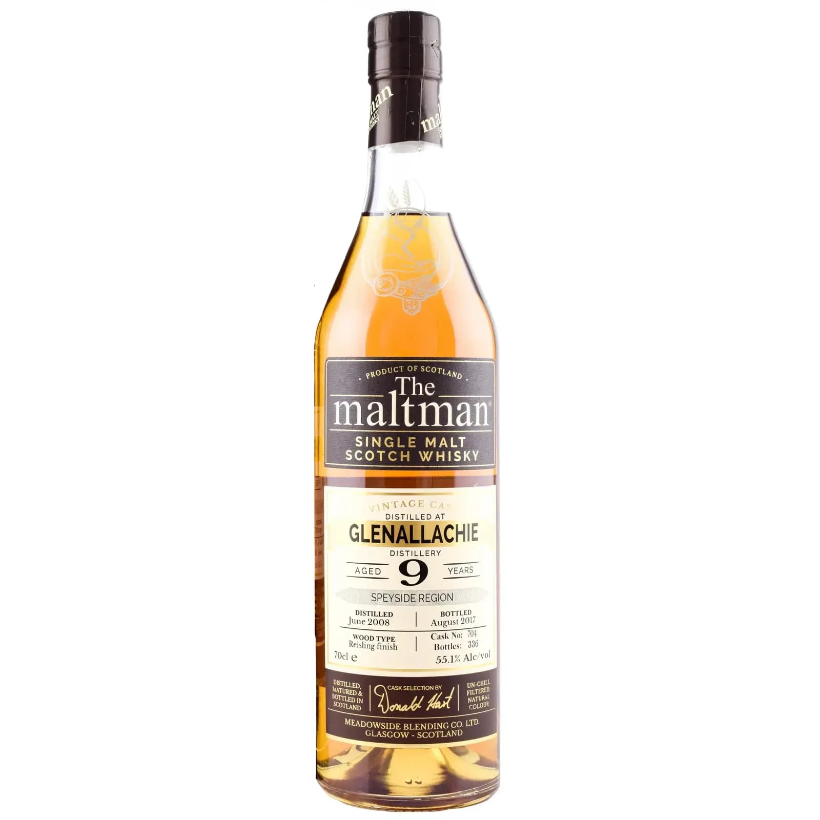 GlenAllachie 9 Years Old 2008 The Maltman Meadowside Blending