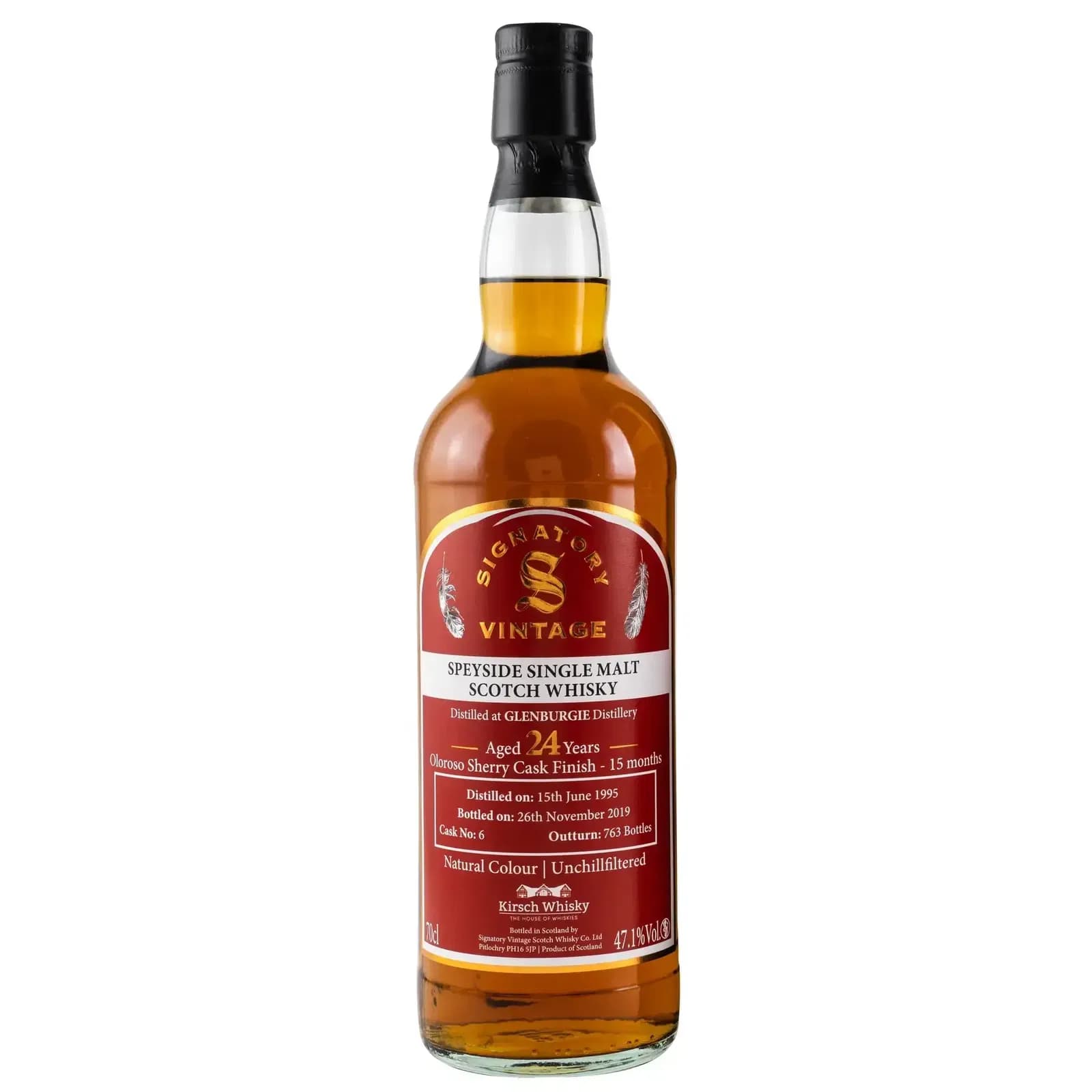 Glenburgie 24 Years Old 1995 Natural Colour Un-chillfiltered Signatory Vintage 6