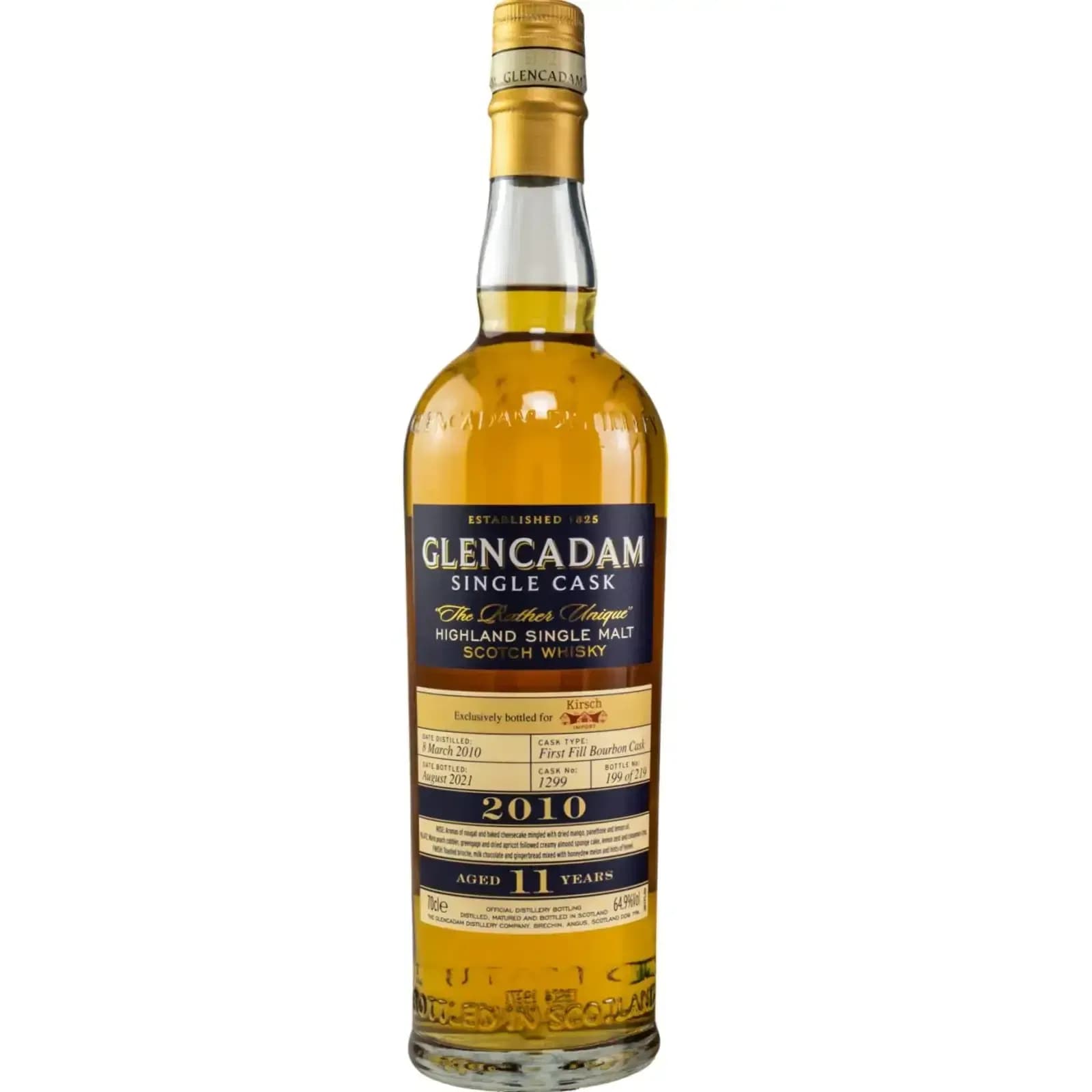 Glencadam 11 Years Old 2010 Single Cask
