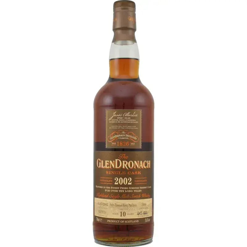 Glendronach 10 Years Old 2002 Single Cask - Batch 8 Nr.1988