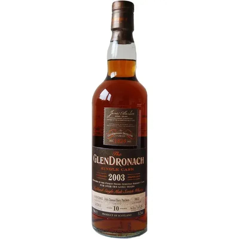 Glendronach 10 Years Old 2003 Single Cask Nr.3833