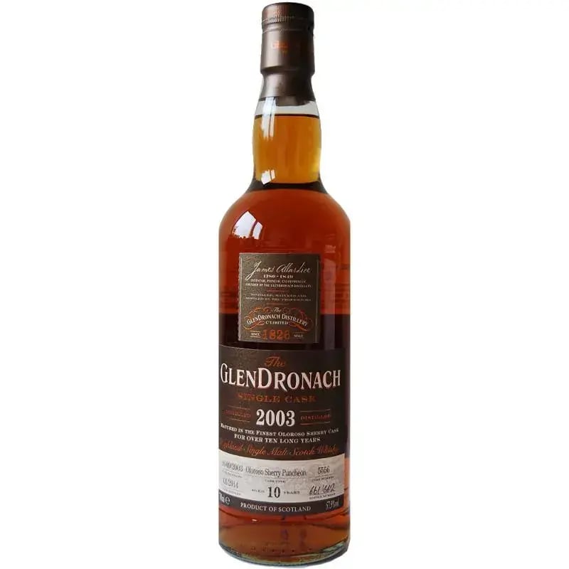 Glendronach 10 Years Old 2003 Single Cask Nr.5556