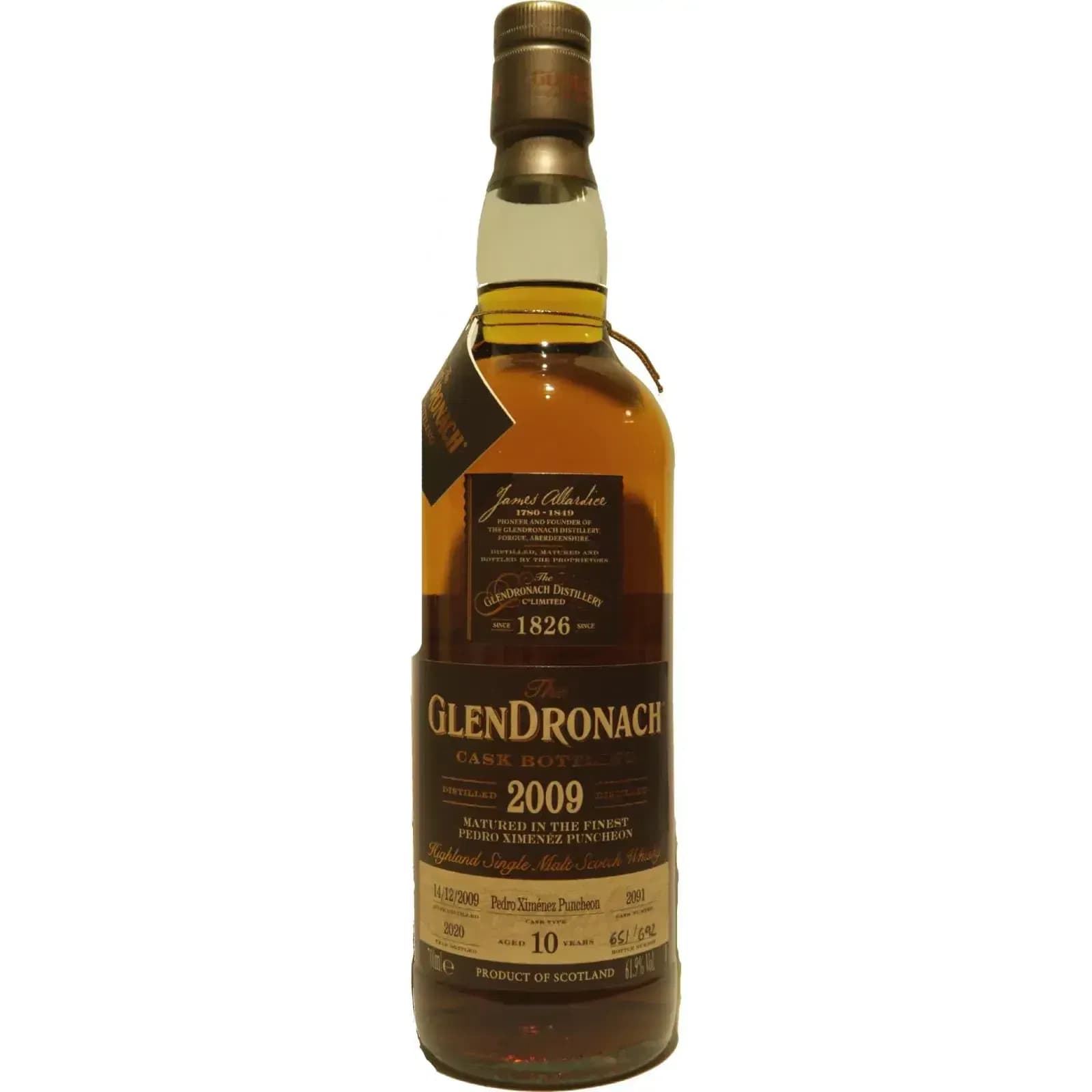 Glendronach 10 Years Old 2009 Cask Bottling - Batch 18 Cask Nr.2091