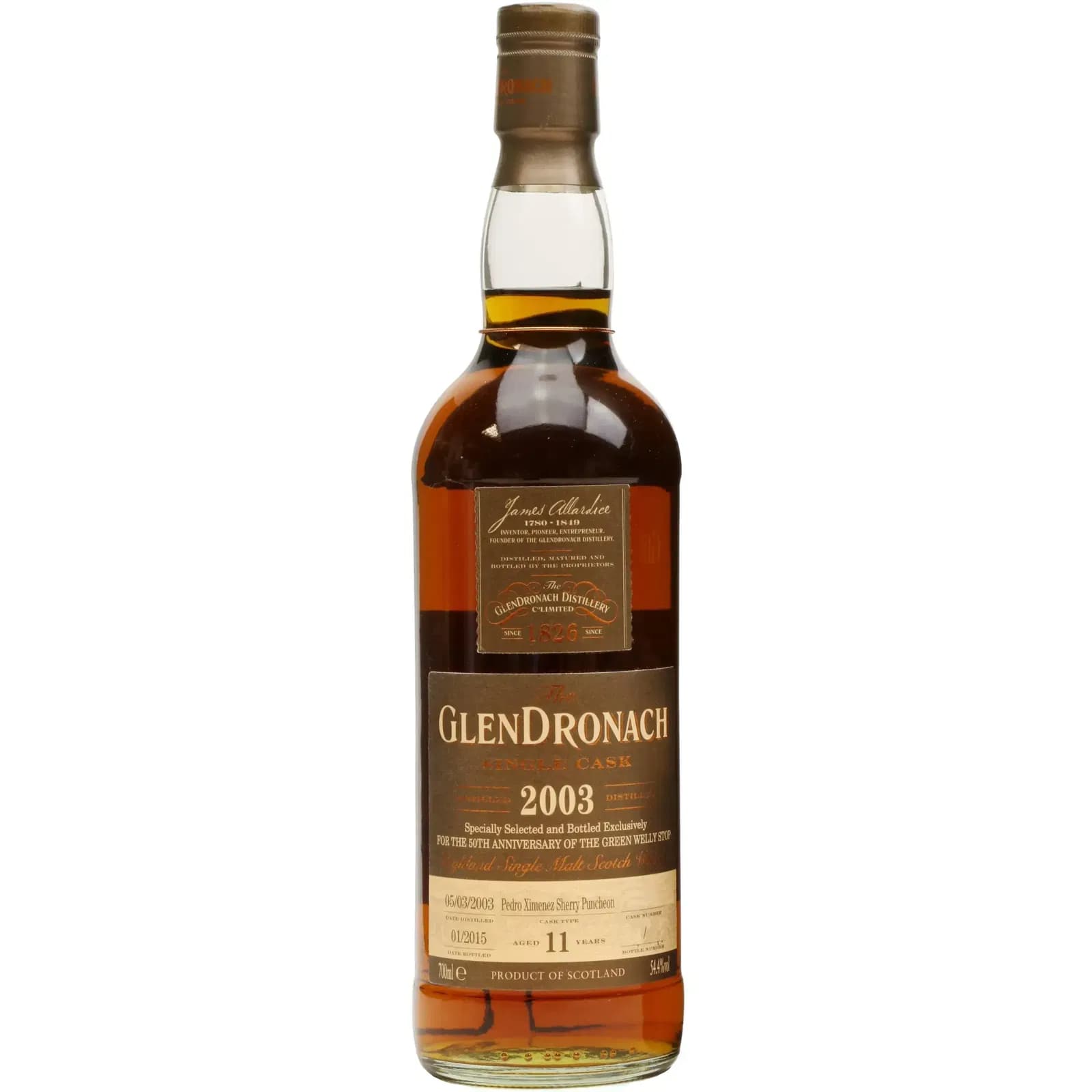 Glendronach 11 Years Old 2003 Single Cask Nr.1934