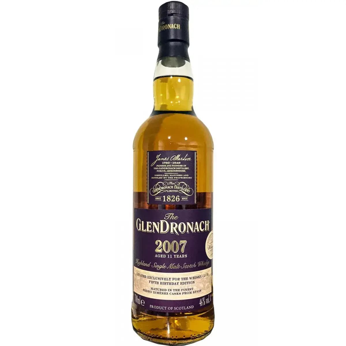 Glendronach 11 Years Old 2007 Vintage Bottling
