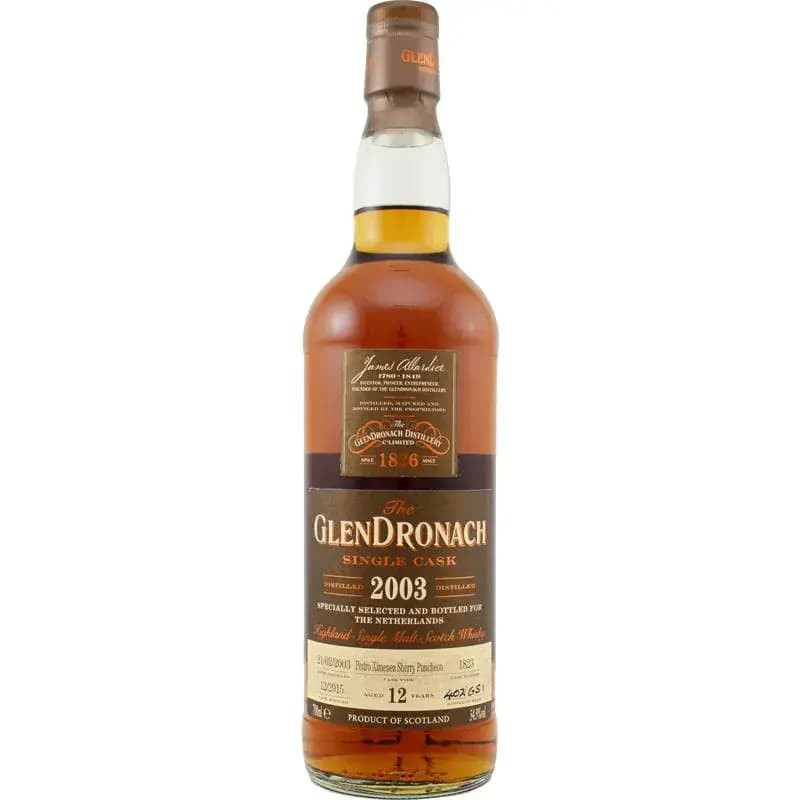 Glendronach 12 Years Old 2003 Single Cask Nr.1823