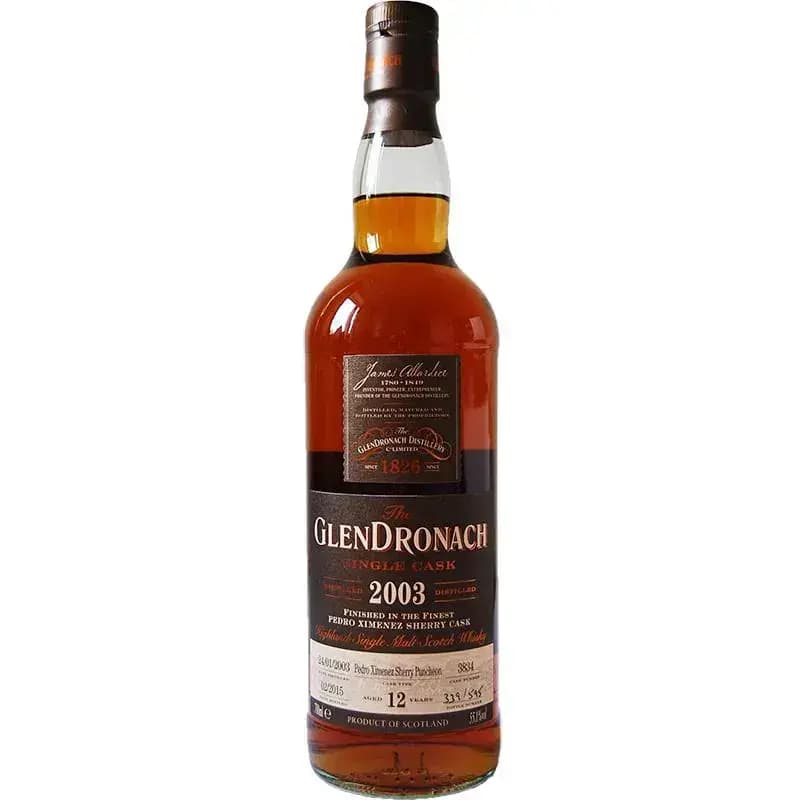 Glendronach 12 Years Old 2003 Single Cask Nr.3834