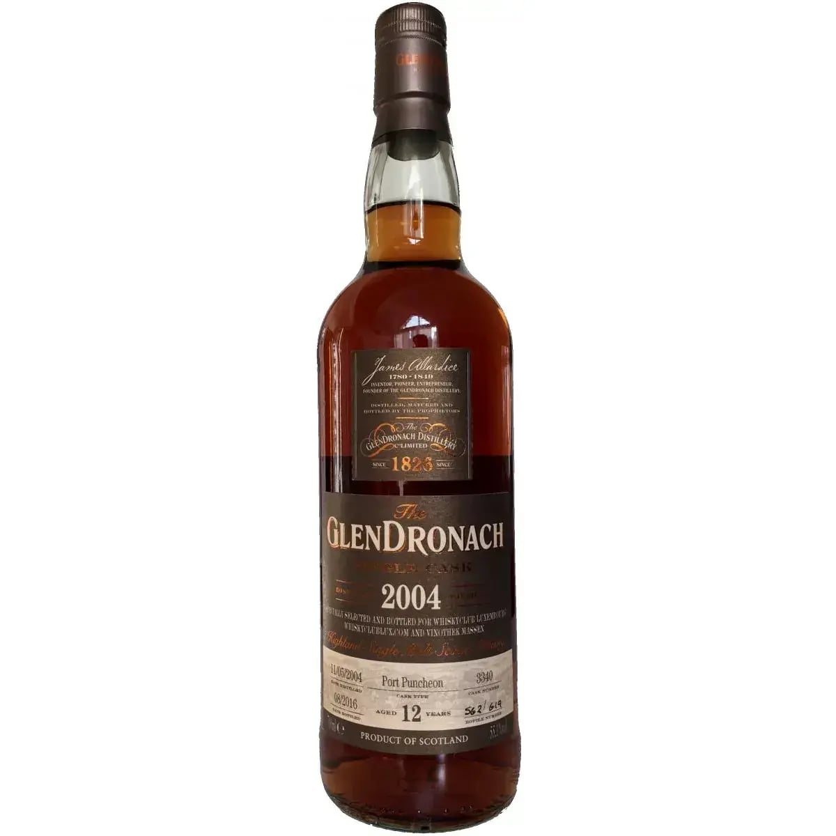 Glendronach 12 Years Old 2004 Single Cask Nr.3340