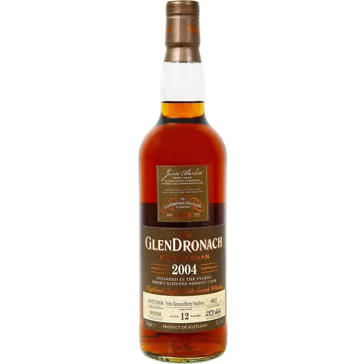 Glendronach 12 Years Old 2004 Single Cask Nr.6627