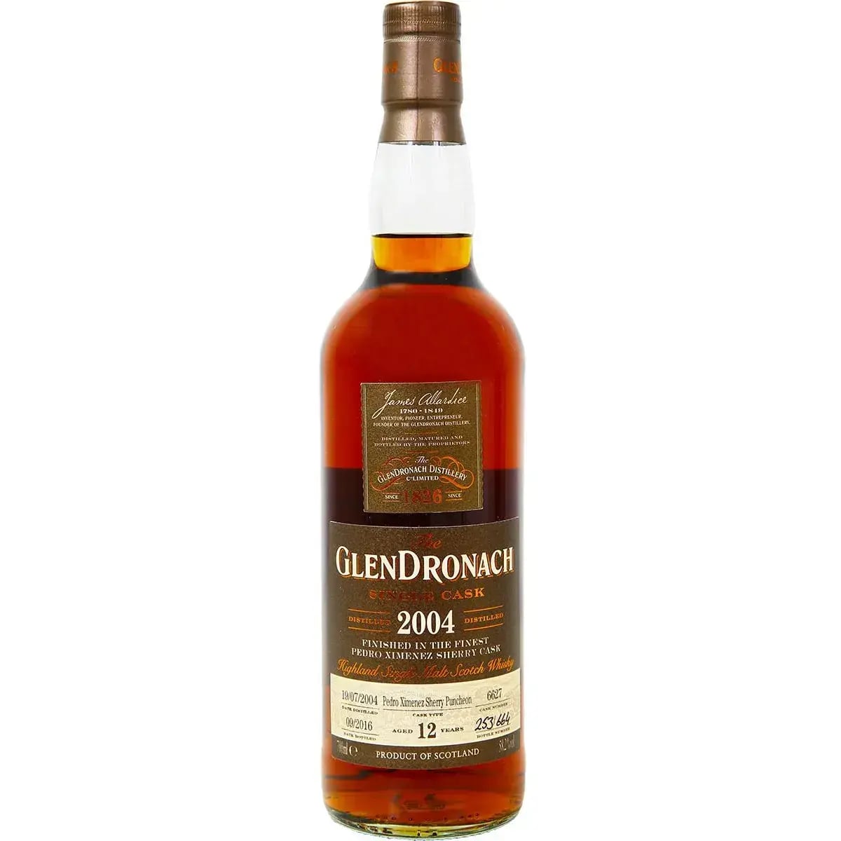 Glendronach 12 Years Old 2004 Single Cask Nr.6627