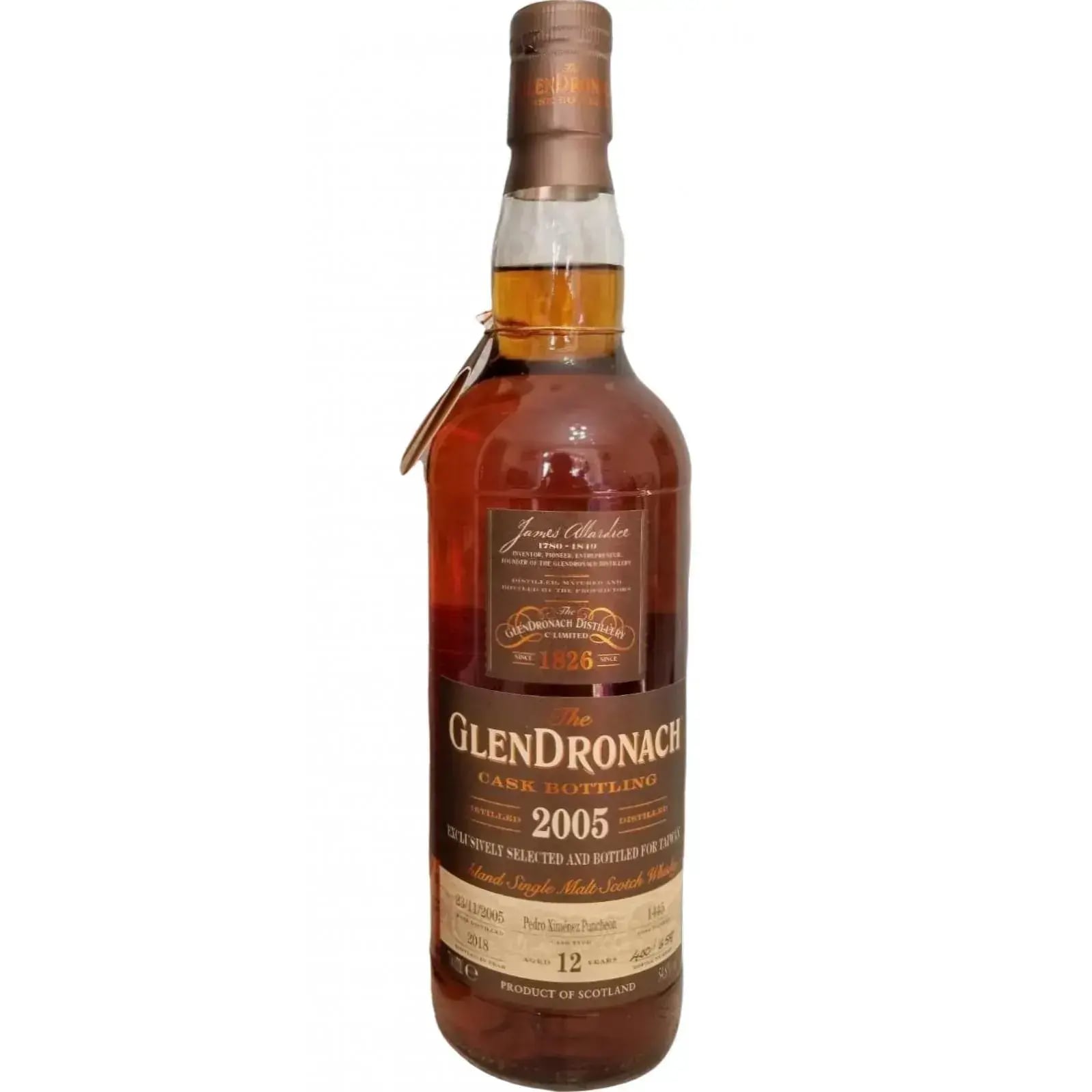 Glendronach 12 Years Old 2005 Cask Bottling Nr.1445