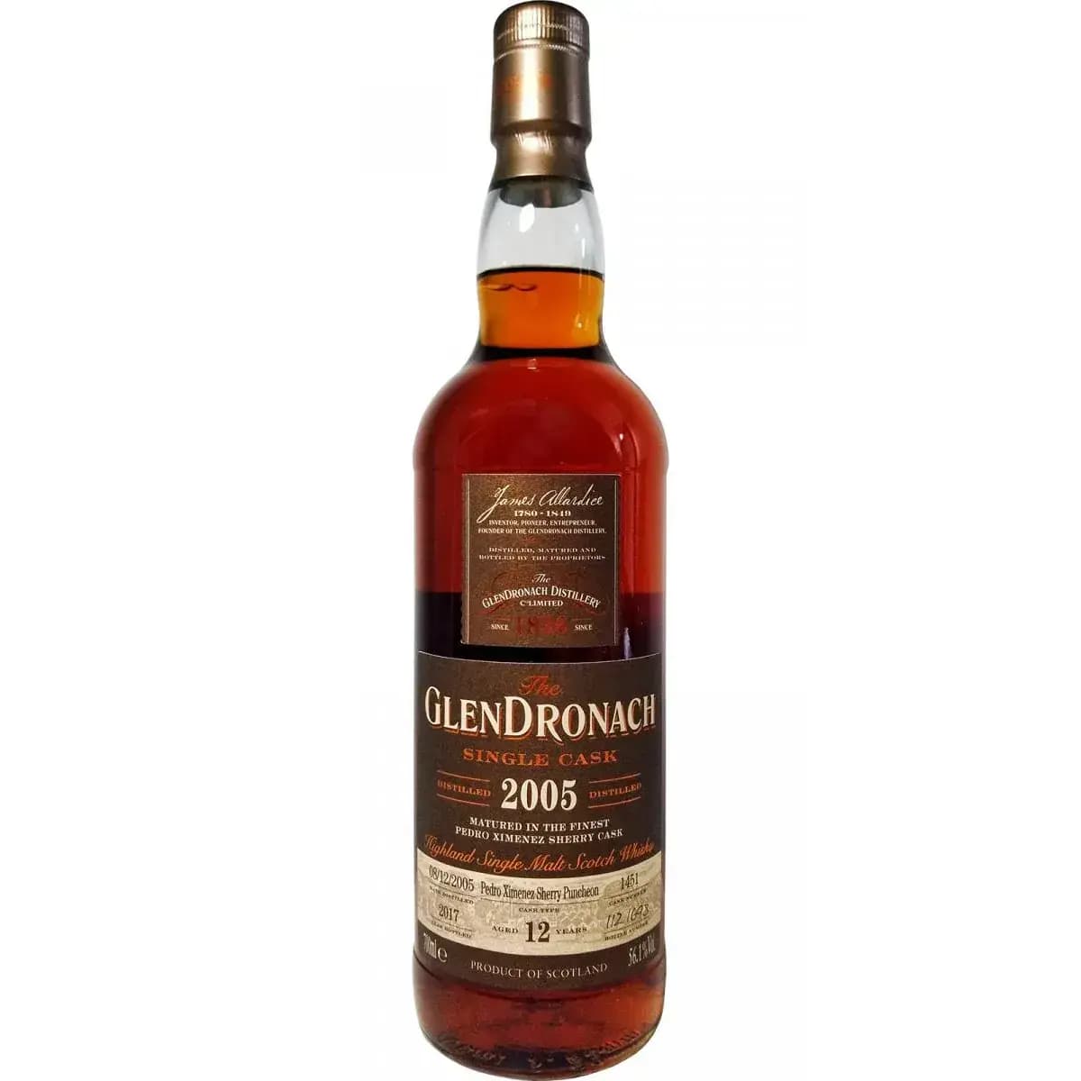 Glendronach 12 Years Old 2005 Single Cask - Batch 16 Nr.1451