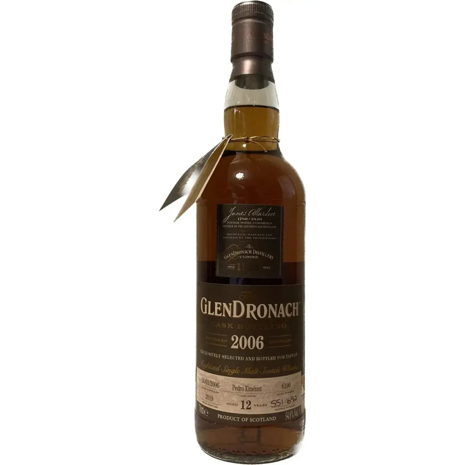 Glendronach 12 Years Old 2006 Cask Bottling Nr.6190