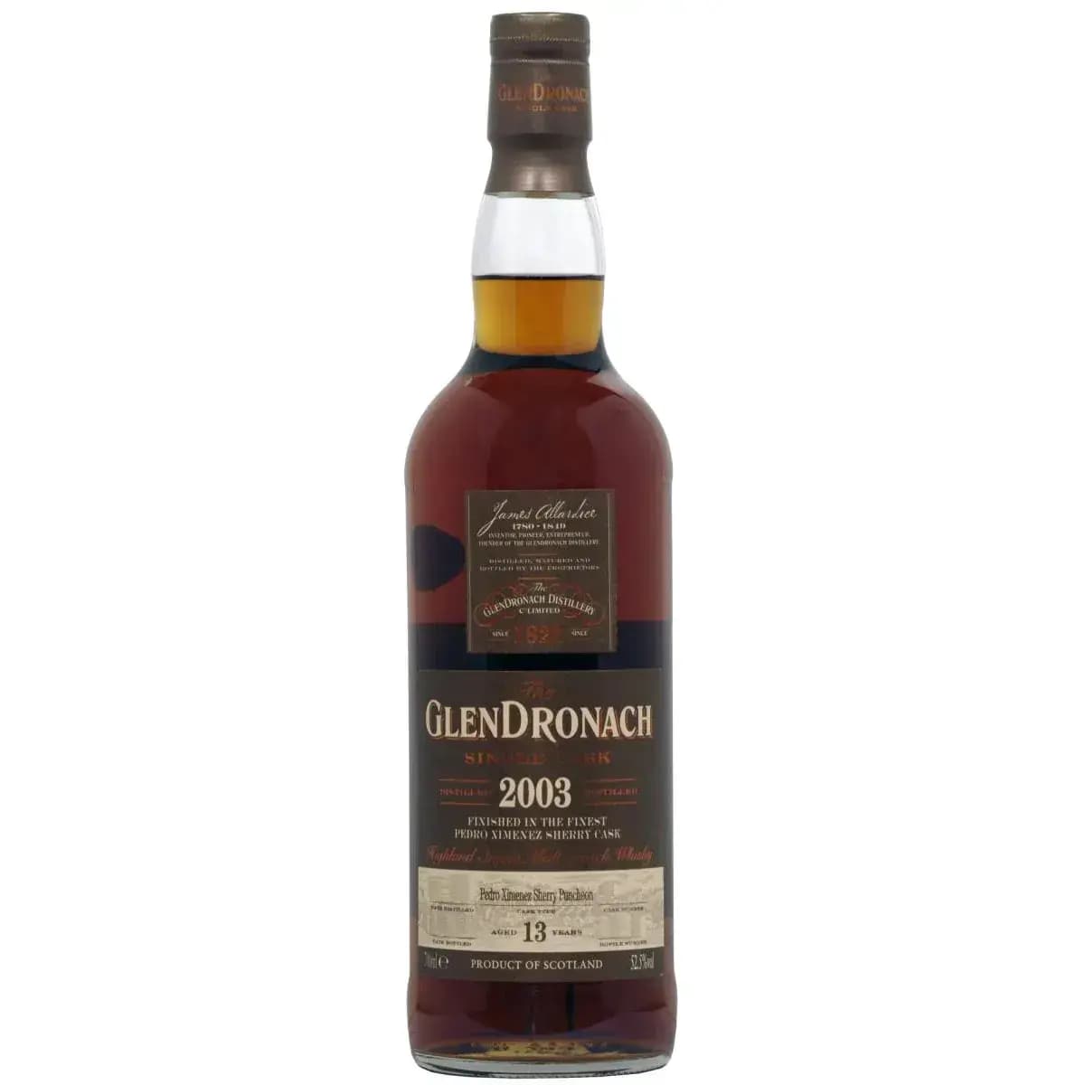 Glendronach 13 Years Old 2003 Single Cask Nr.1553